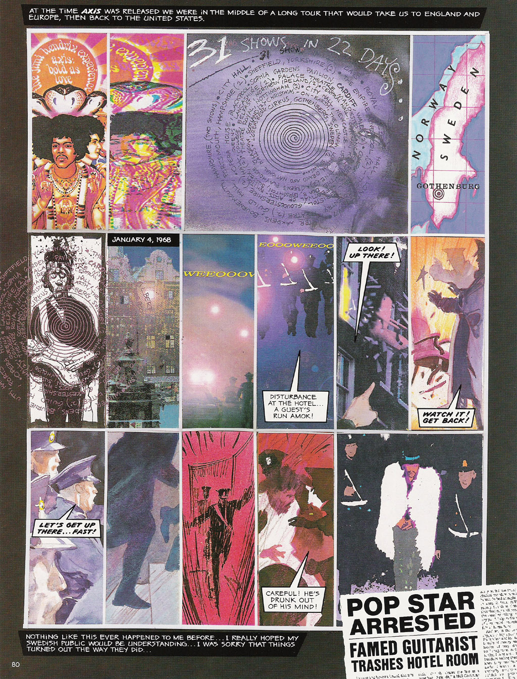 Read online Voodoo Child - The Illustrated Legend of Jimi Hendrix comic -  Issue # TPB - 83