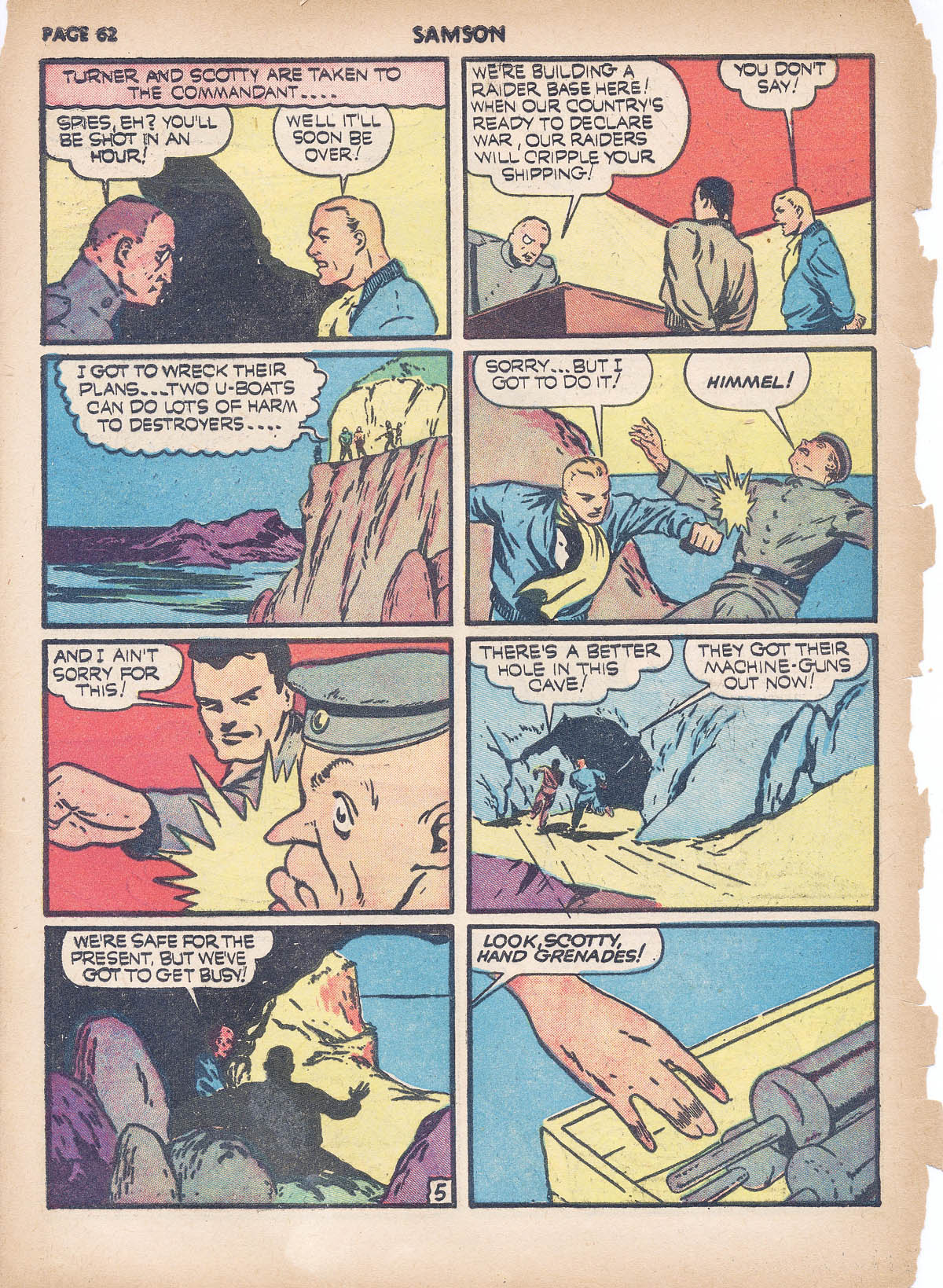 Read online Samson (1940) comic -  Issue #4 - 63