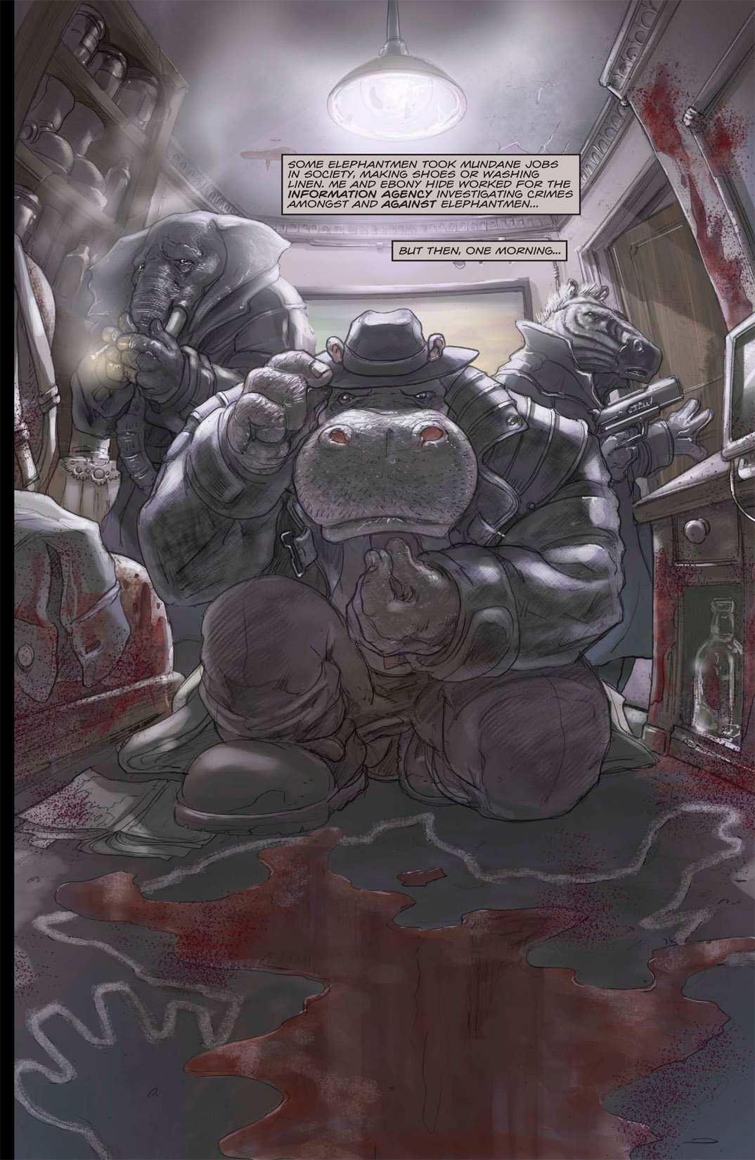 Read online Elephantmen comic -  Issue #30 - 32