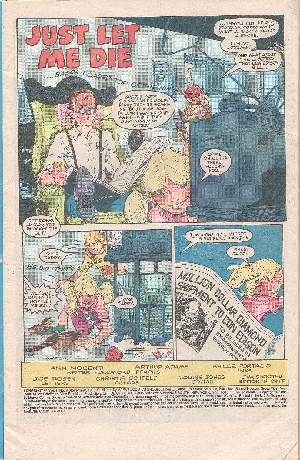 Read online Longshot (1985) comic -  Issue #3 - 2