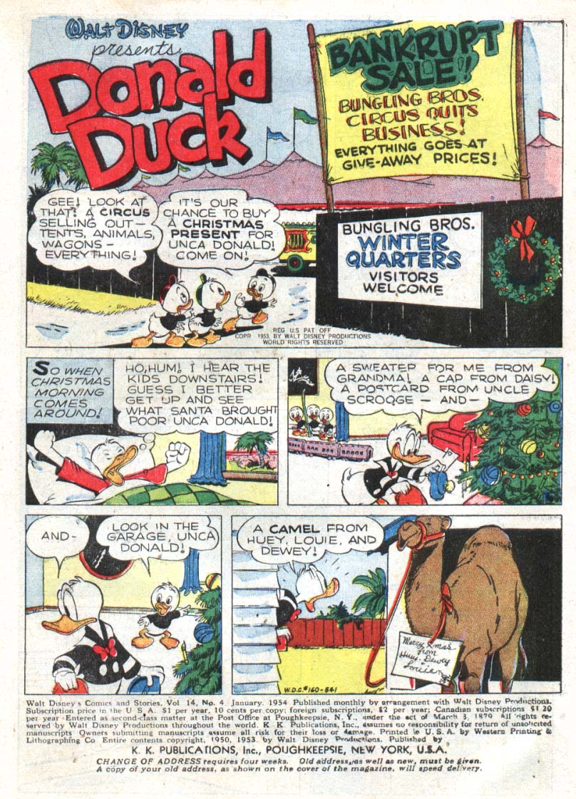 Read online Walt Disney's Comics and Stories comic -  Issue #160 - 3