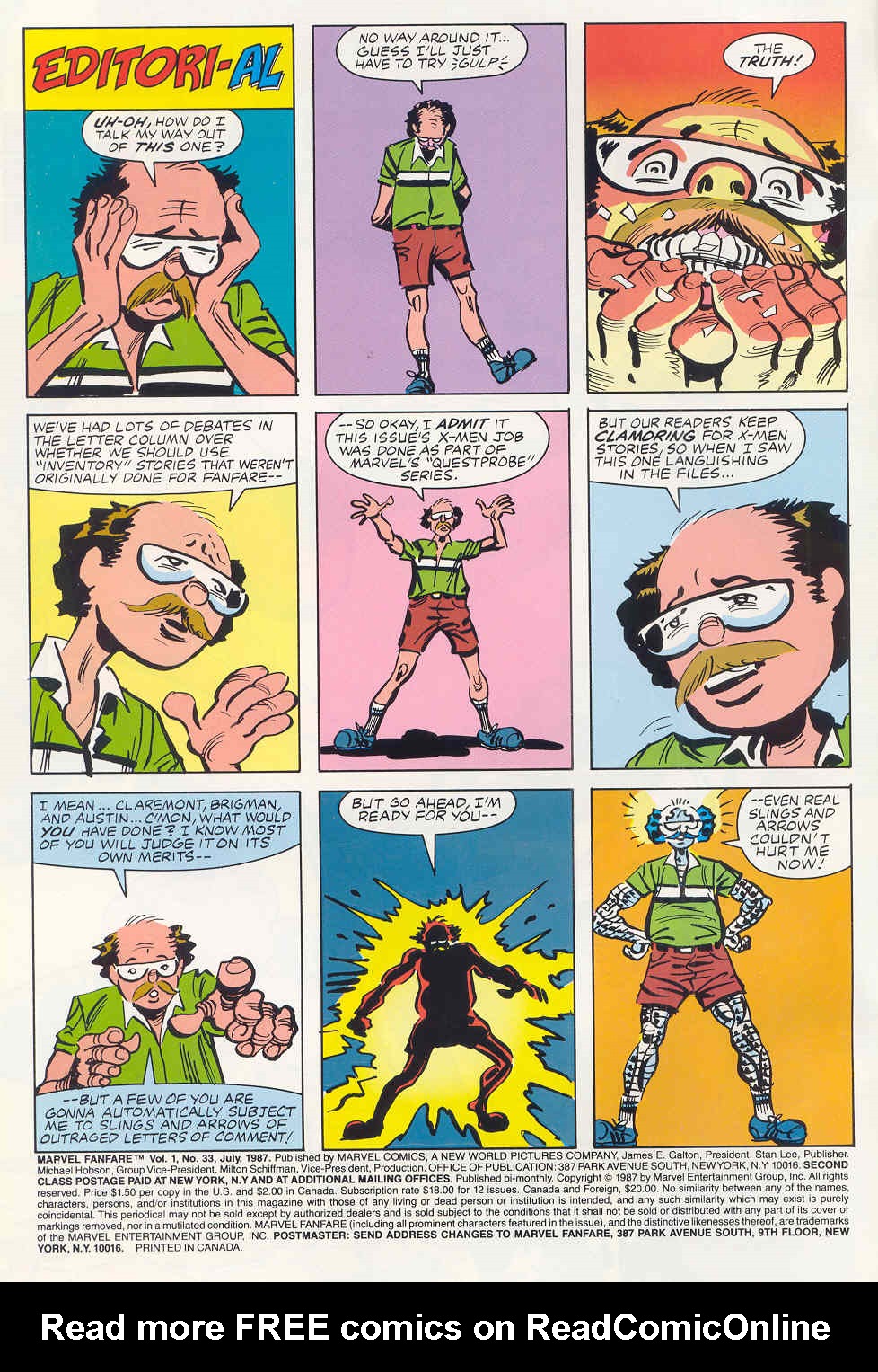 Read online Marvel Fanfare (1982) comic -  Issue #33 - 3