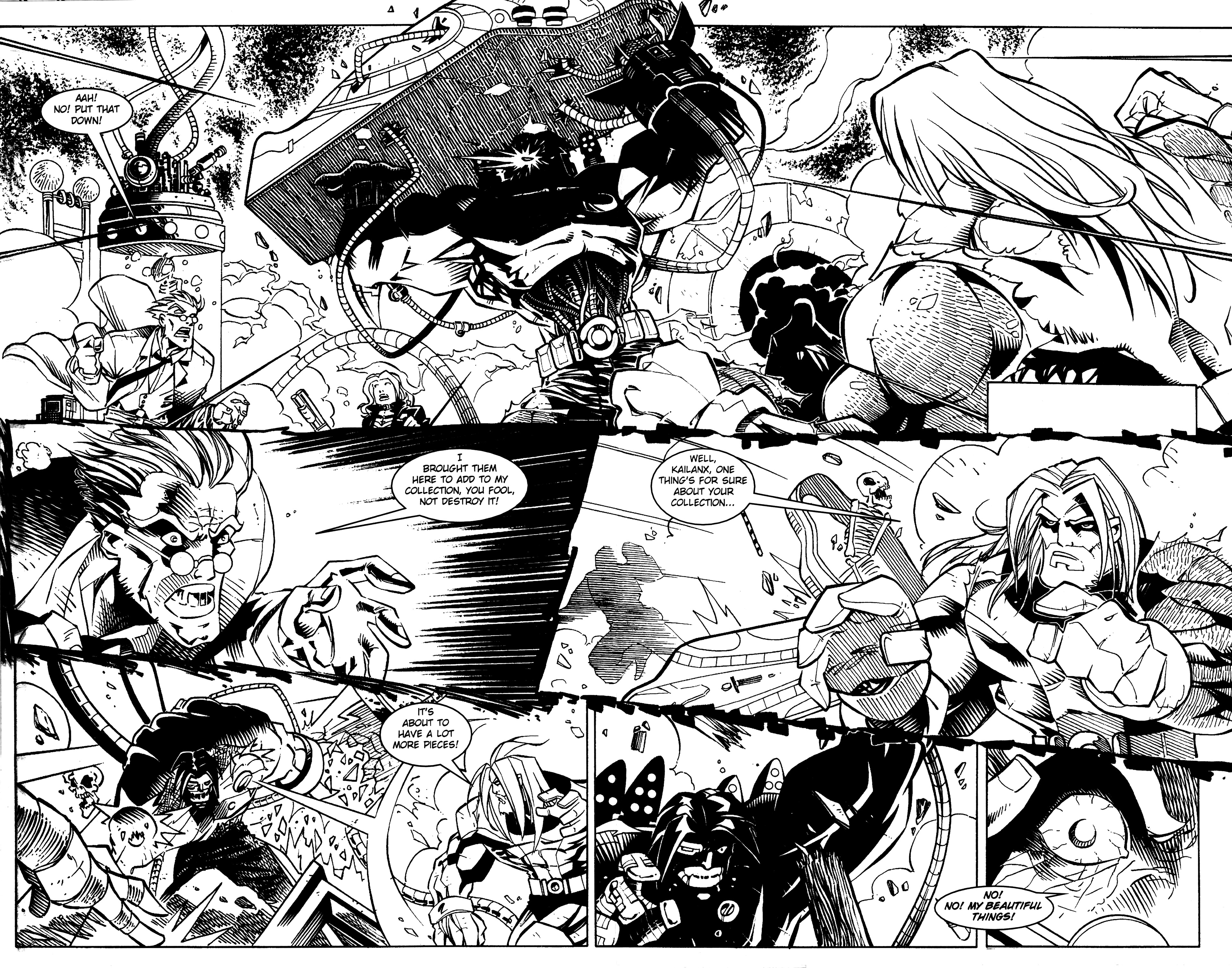 Read online Warrior Nun: Black & White comic -  Issue #16 - 15