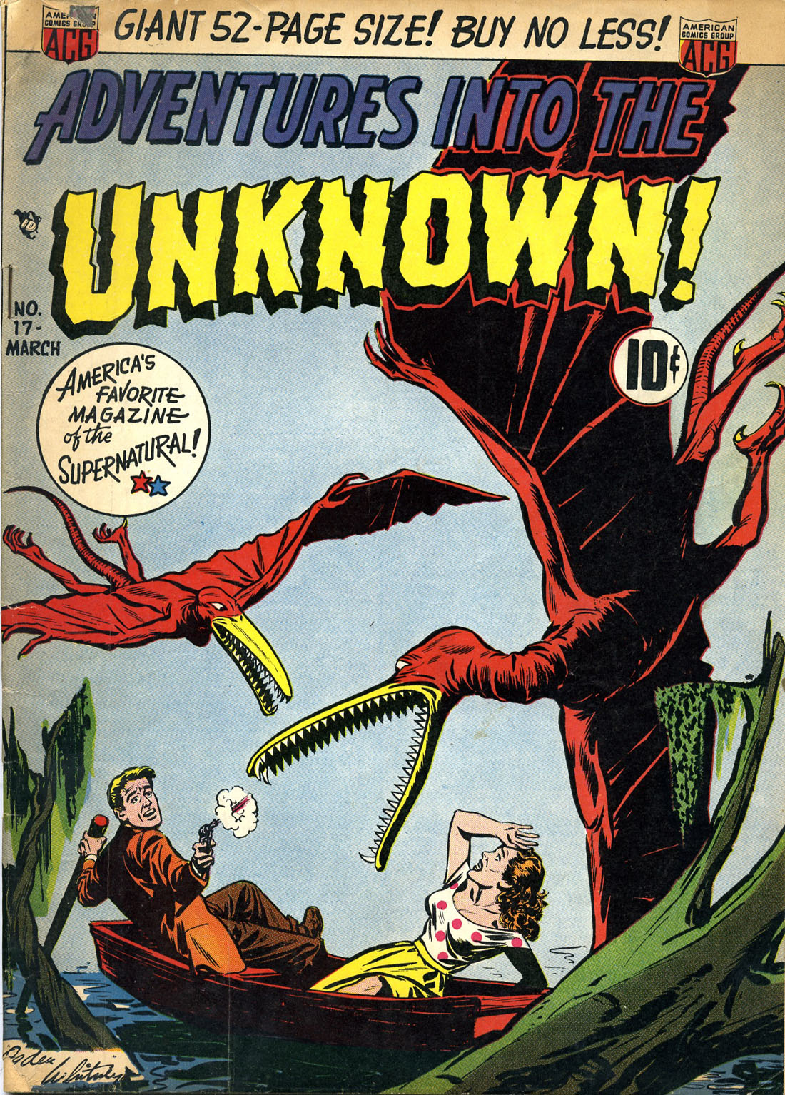 Read online Adventures Into The Unknown comic -  Issue #17 - 1