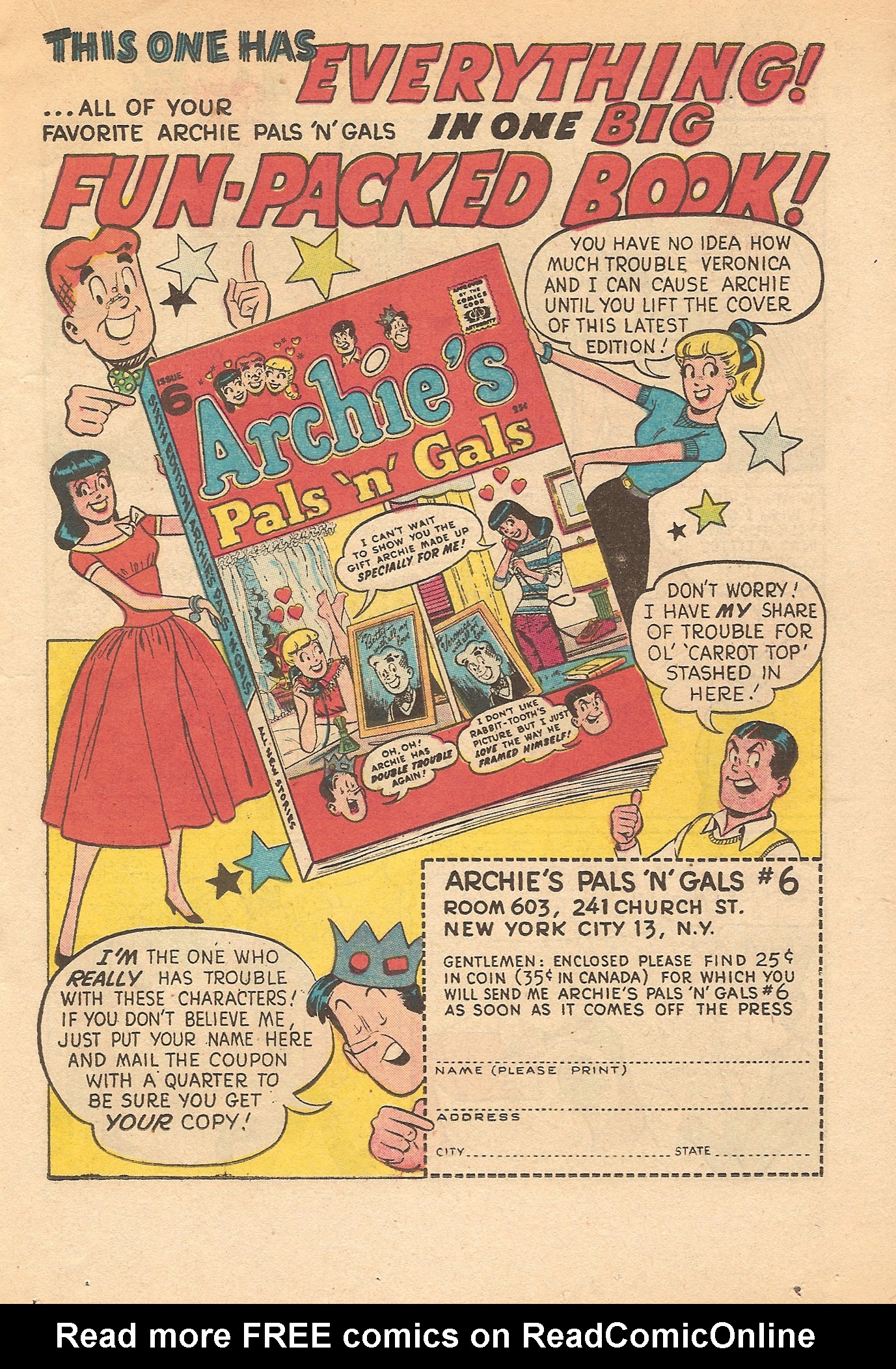 Read online Archie's Pal Jughead comic -  Issue #45 - 19