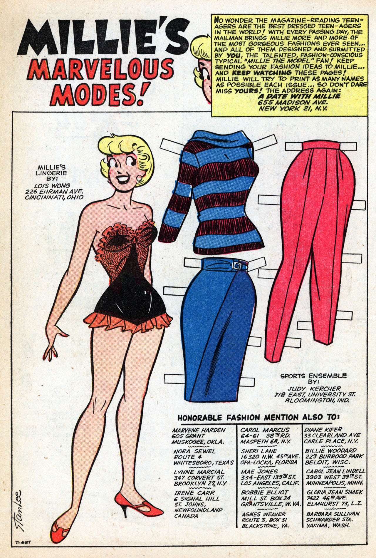 Read online A Date with Millie (1959) comic -  Issue #4 - 16