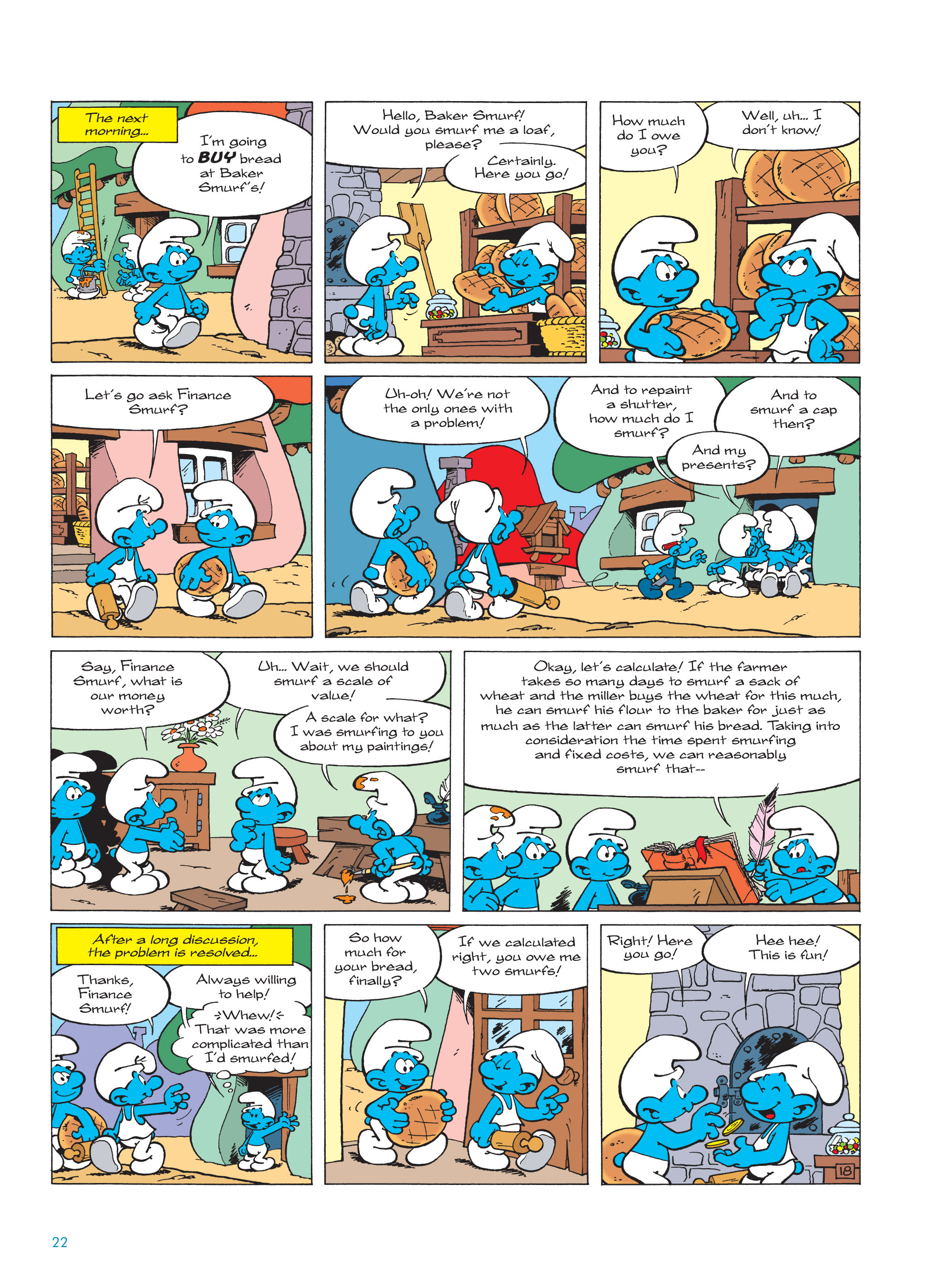 Read online The Smurfs comic -  Issue #18 - 22
