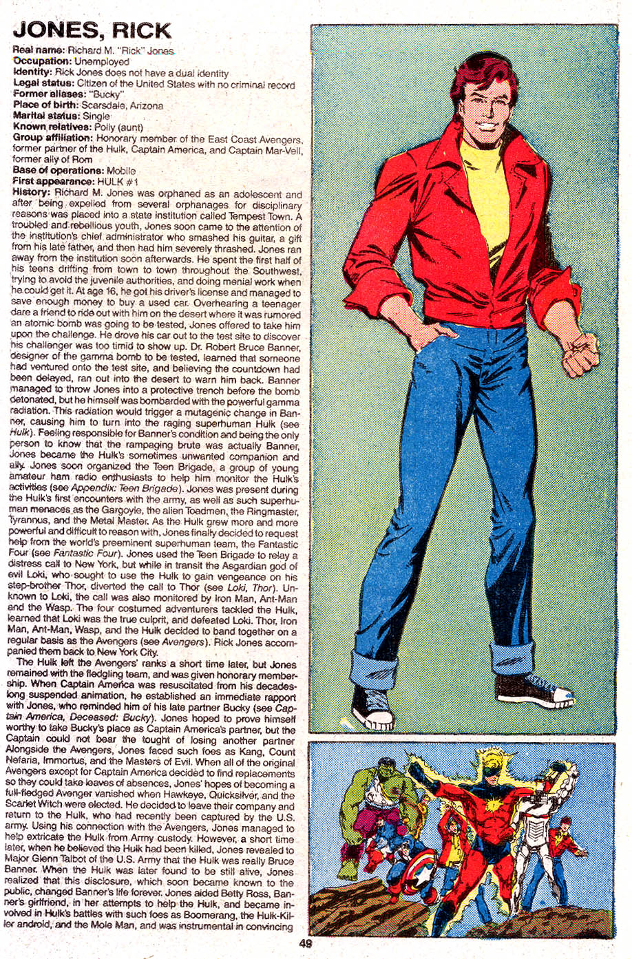 Read online The Official Handbook of the Marvel Universe Deluxe Edition comic -  Issue #6 - 51