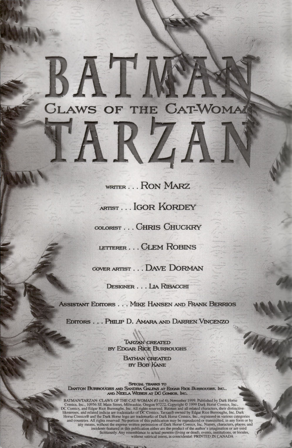 Read online Batman/Tarzan: Claws of the Cat-Woman comic -  Issue #3 - 2