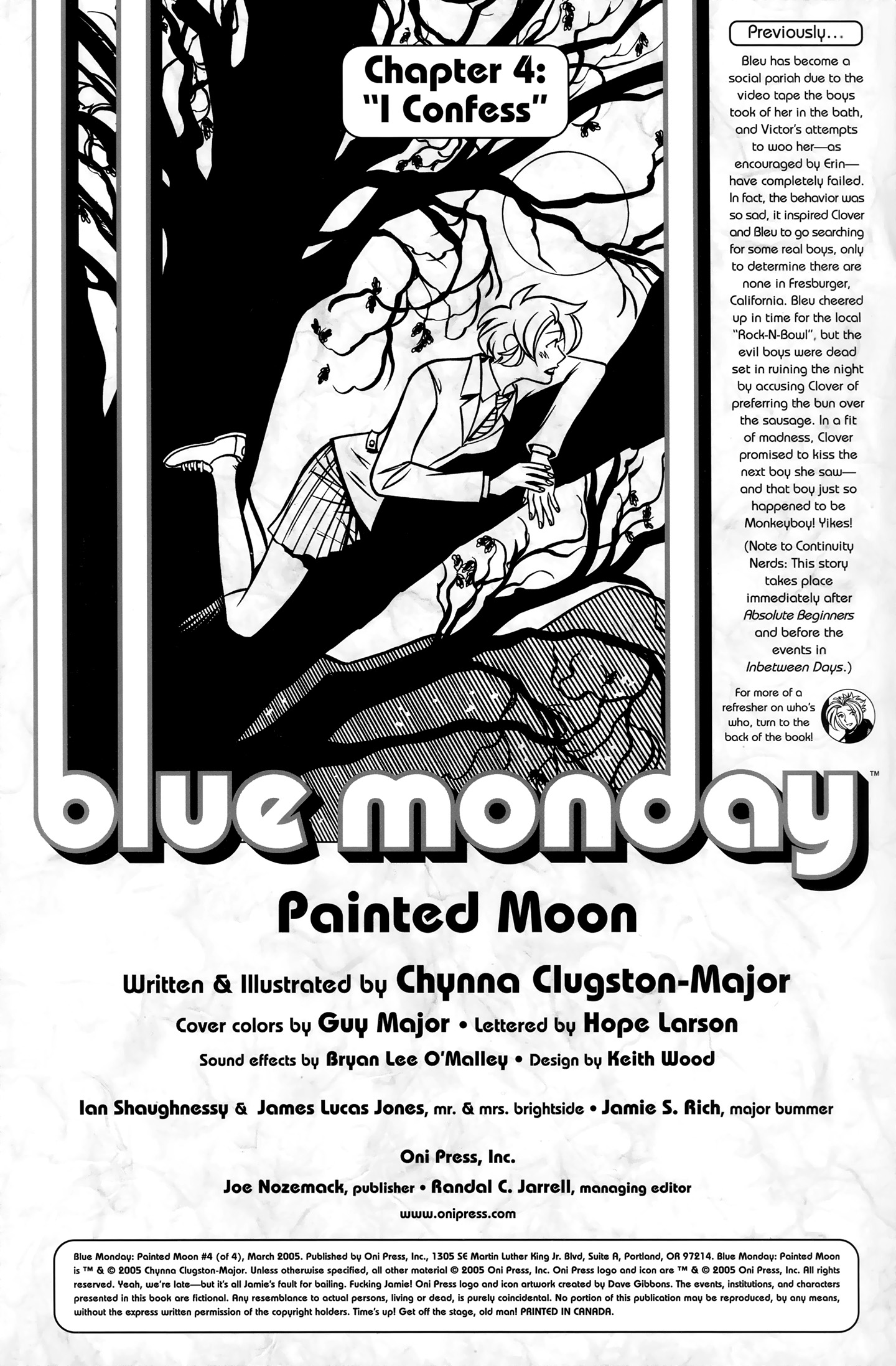 Read online Blue Monday: Painted Moon comic -  Issue #4 - 2