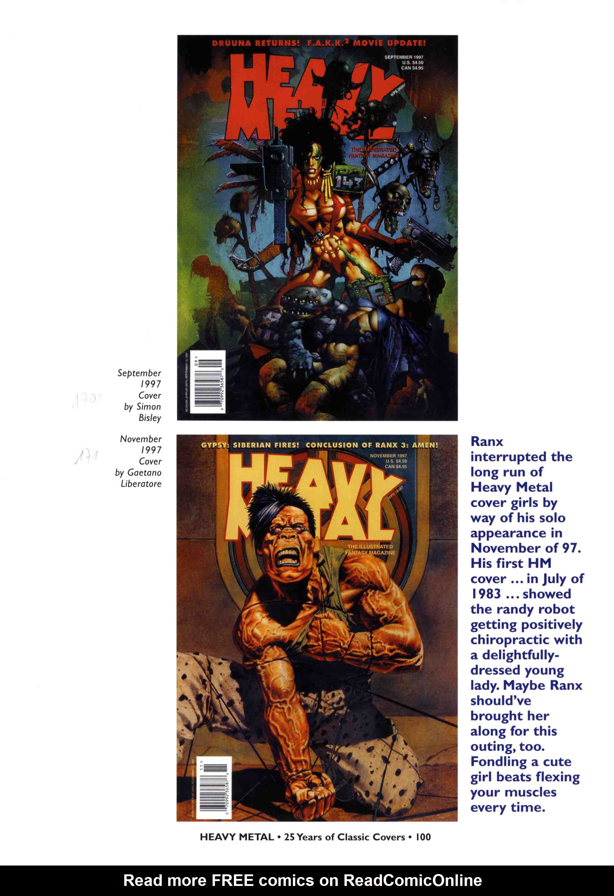 Read online Heavy Metal: 25 Years of Classic Covers comic -  Issue # TPB - 106