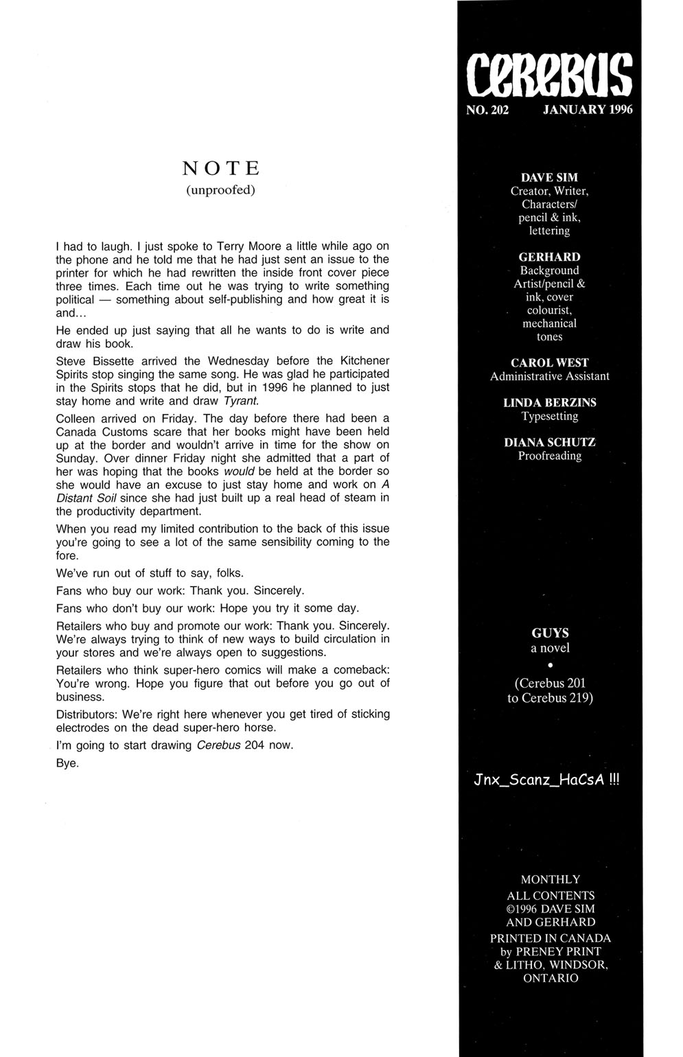 Cerebus issue 202 - Page 2