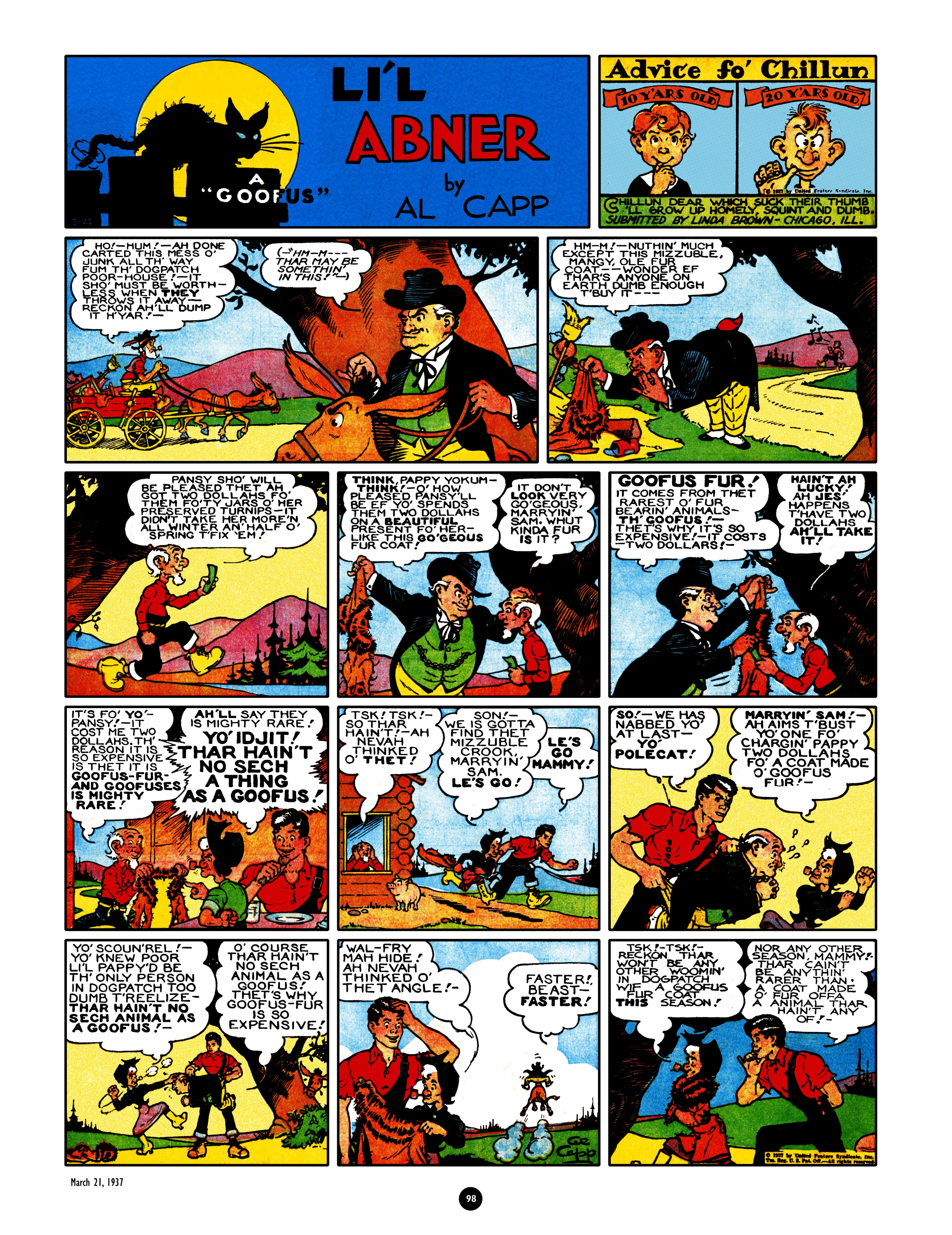 Read online Al Capp's Li'l Abner Complete Daily & Color Sunday Comics comic -  Issue # TPB 2 (Part 1) - 99