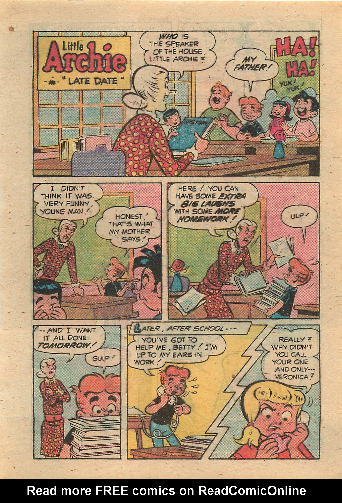 Read online Little Archie Comics Digest Magazine comic -  Issue #4 - 117