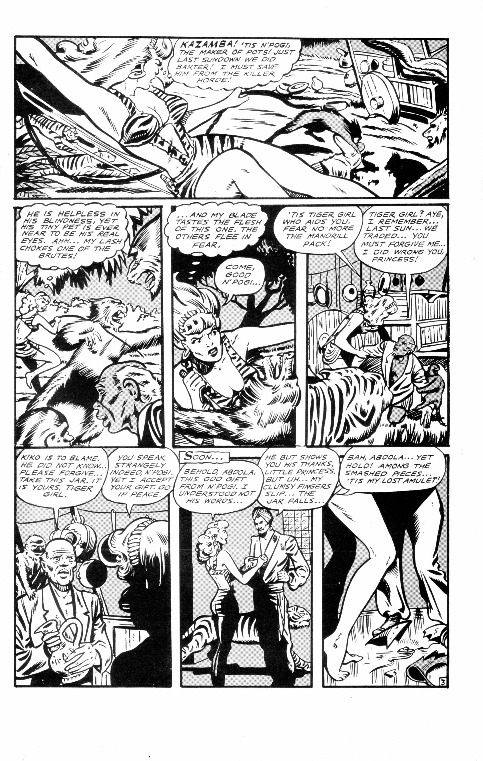 Read online Jungle Girls (1988) comic -  Issue #5 - 17