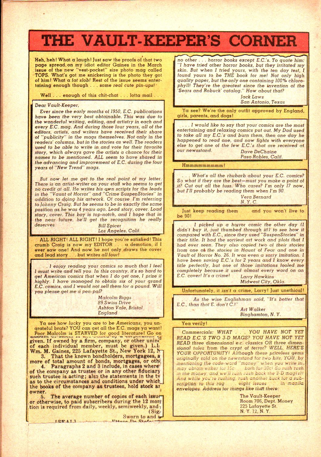 Read online The Vault of Horror (1950) comic -  Issue #36 - 21