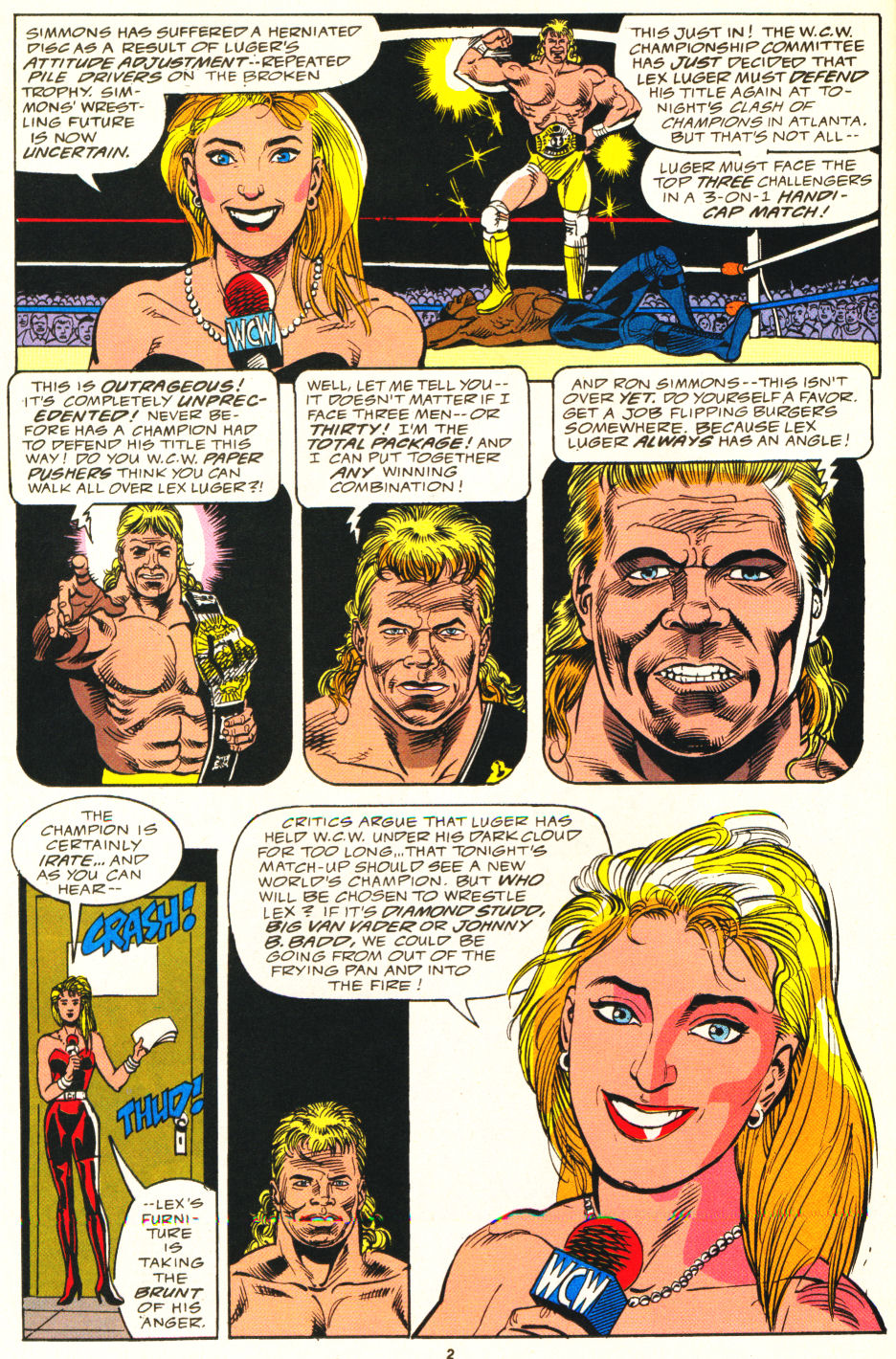Read online WCW World Championship Wrestling comic -  Issue #2 - 3