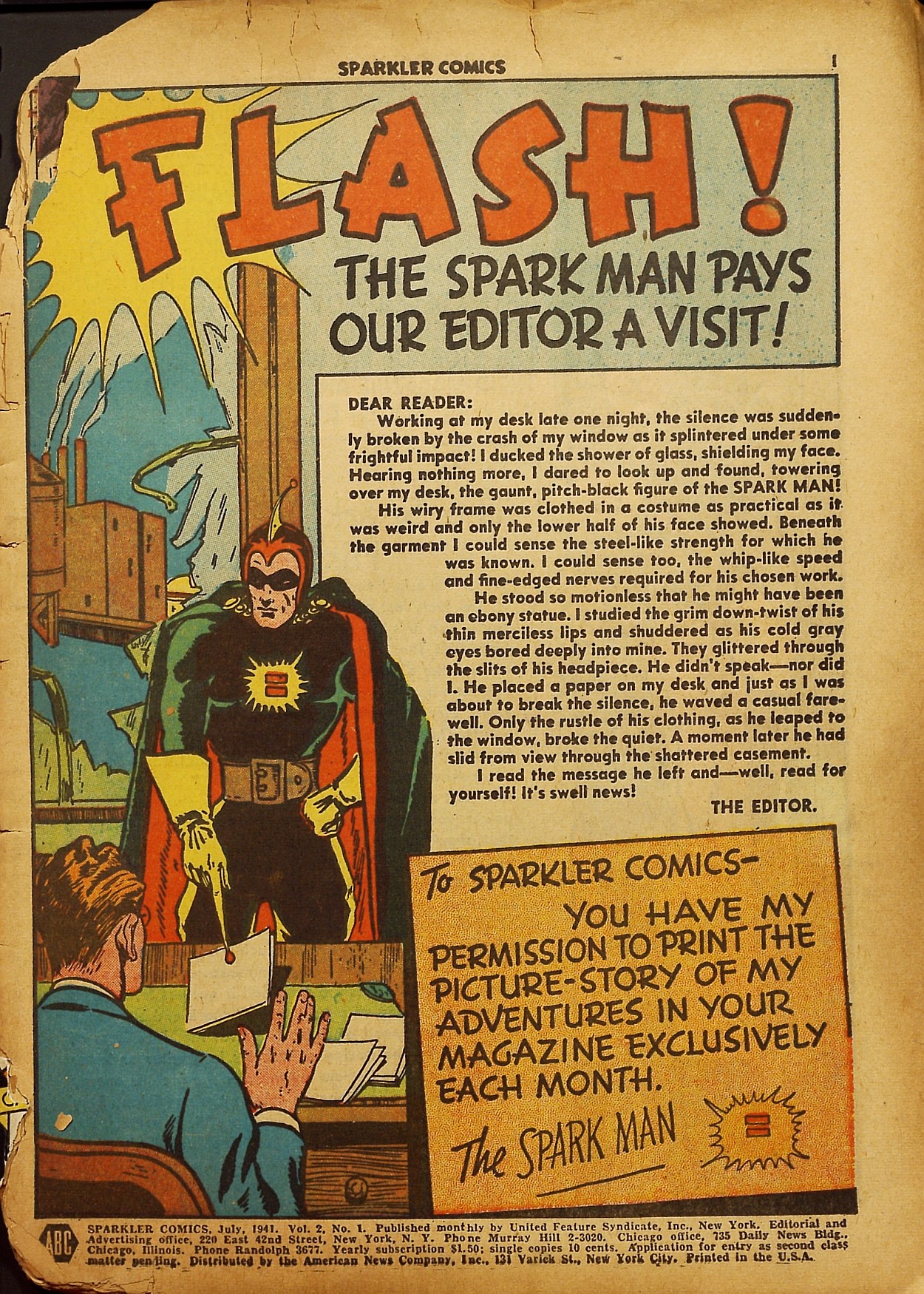 Read online Sparkler Comics comic -  Issue #1 - 4