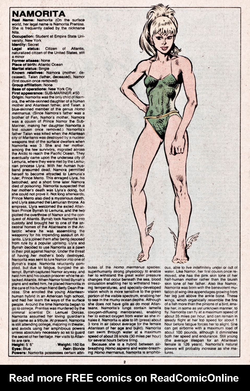 Read online The Official Handbook of the Marvel Universe comic -  Issue #8 - 3