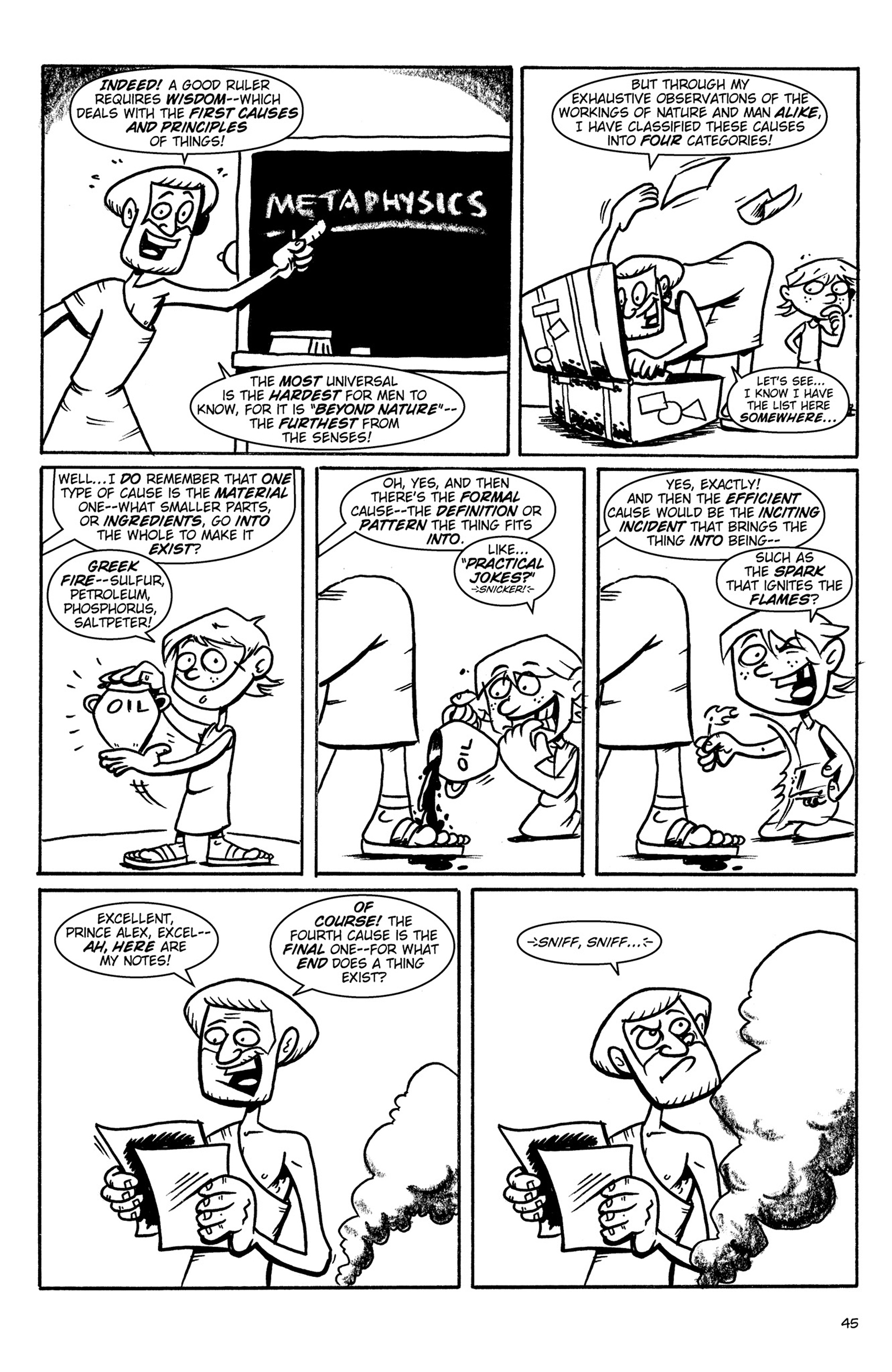 Read online Action Philosophers! comic -  Issue #Action Philosophers! TPB (Part 1) - 45