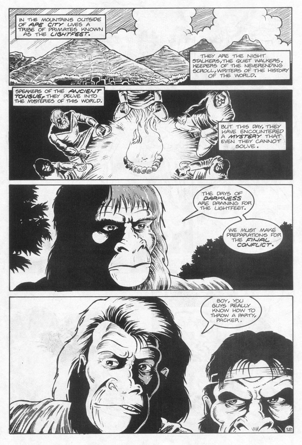Read online Planet of the Apes (1990) comic -  Issue #23 - 14