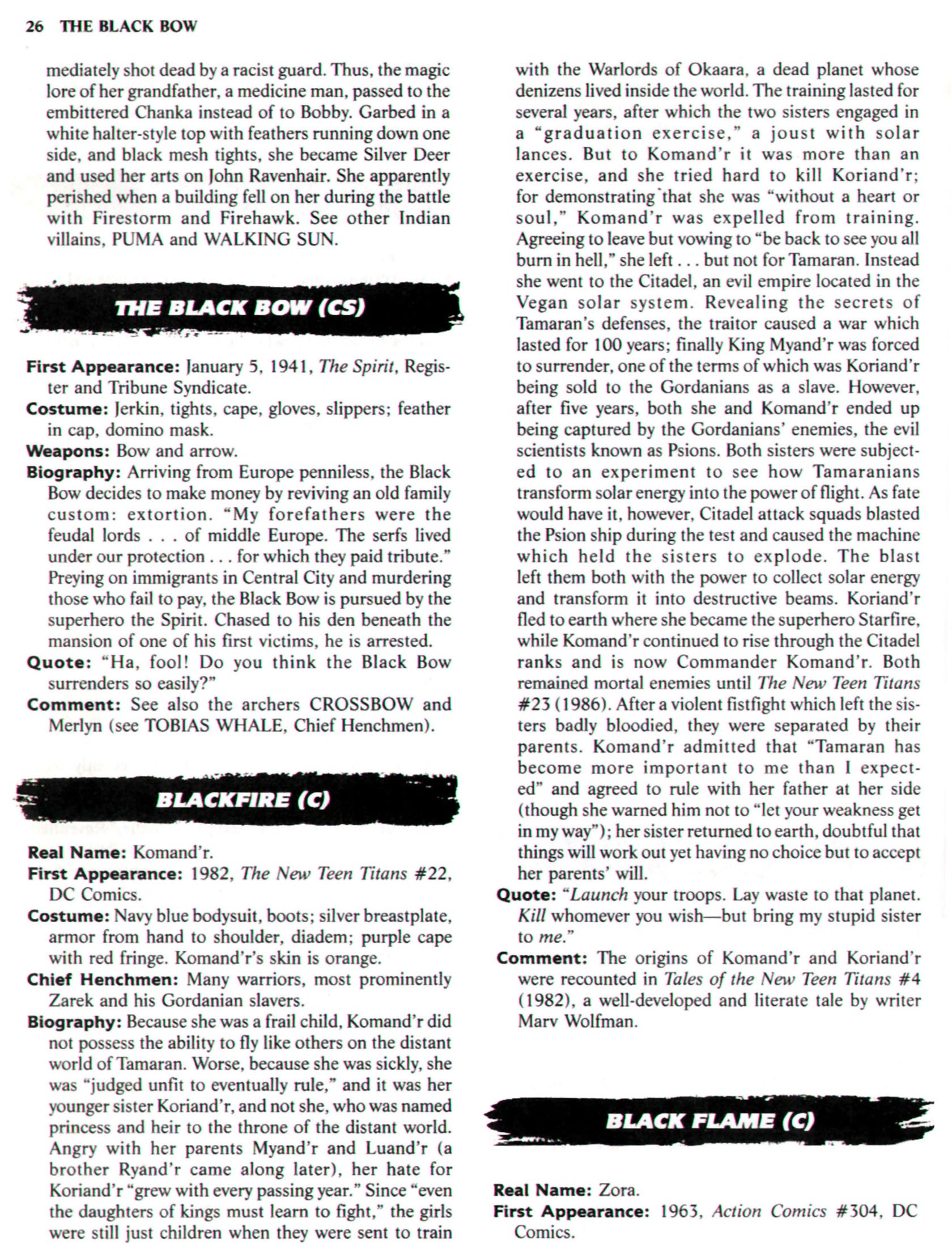 Read online The Encyclopedia of Super Villains comic -  Issue # TPB (Part 1) - 36