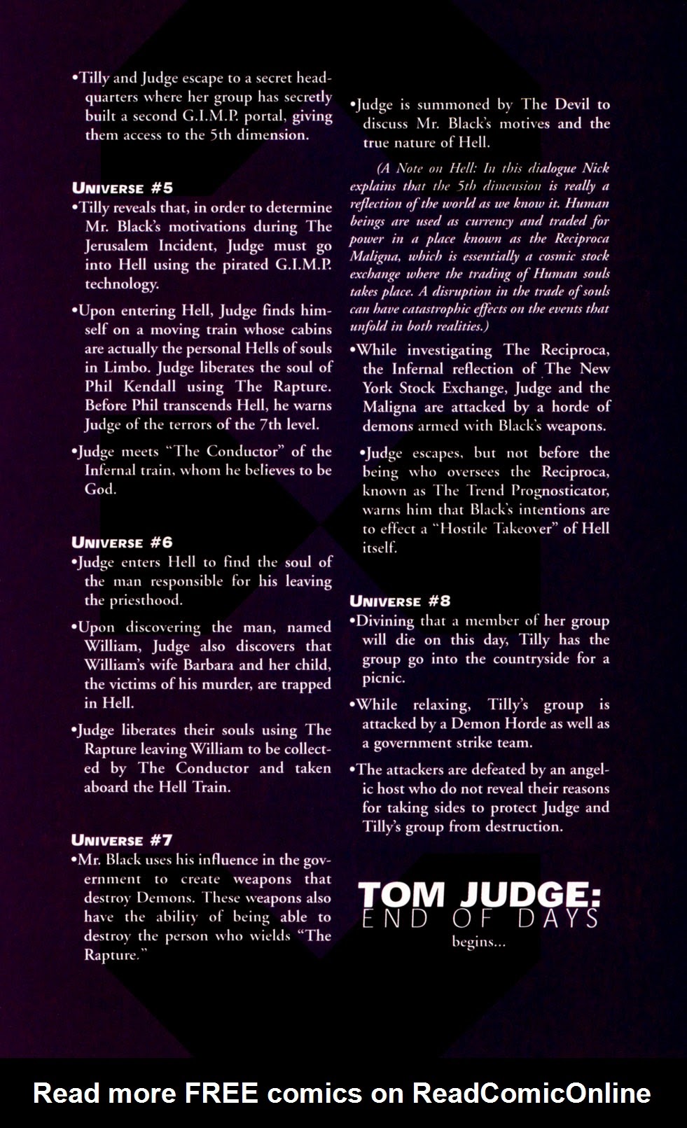 Read online Tom Judge: End of Days comic -  Issue # Full - 38