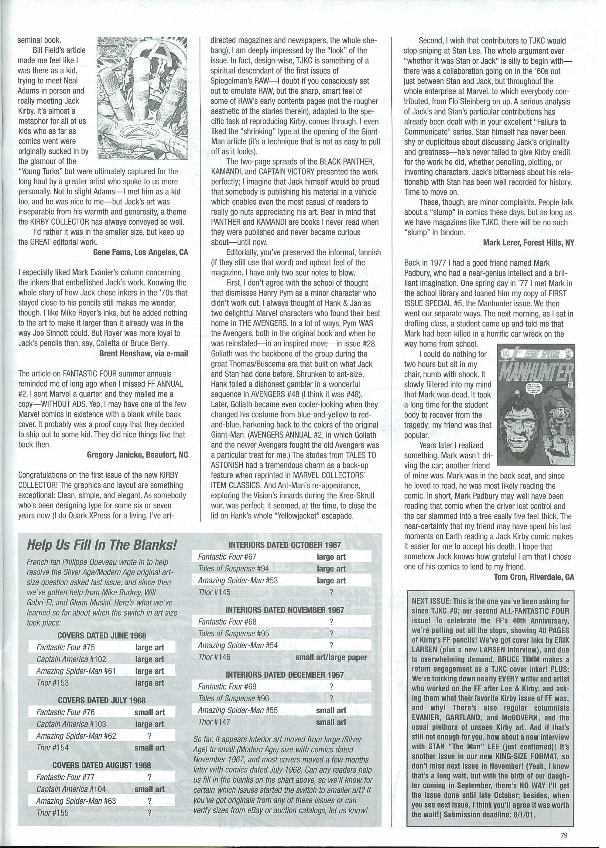 Read online The Jack Kirby Collector comic -  Issue #32 - 83