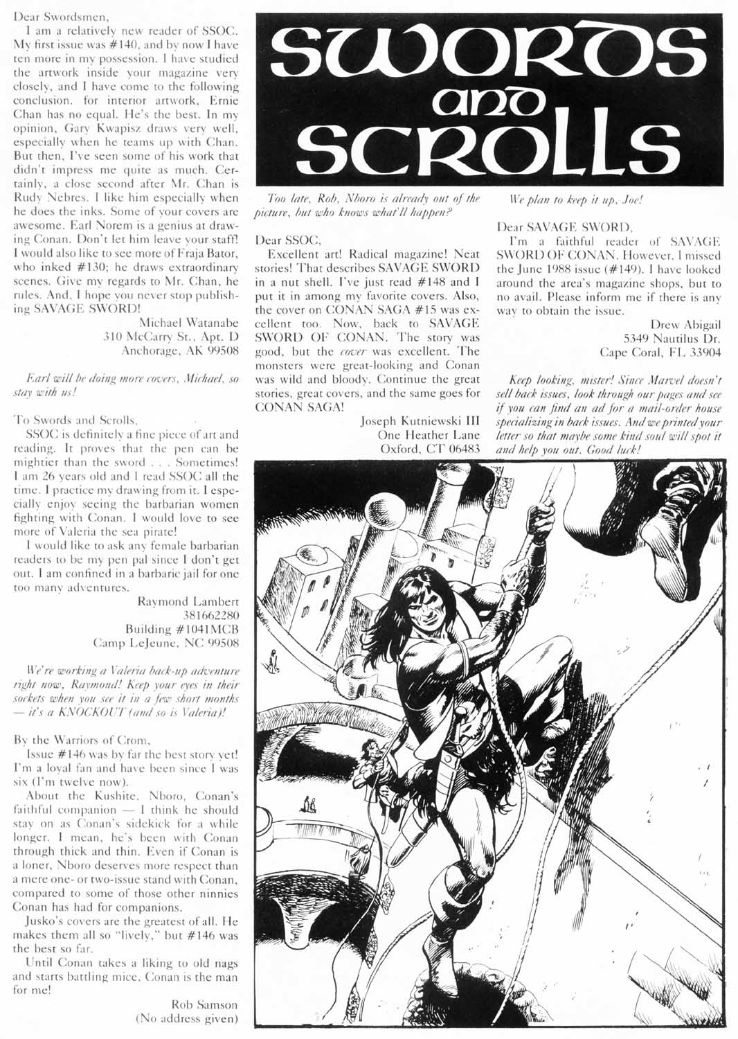 Read online The Savage Sword Of Conan comic -  Issue #156 - 4