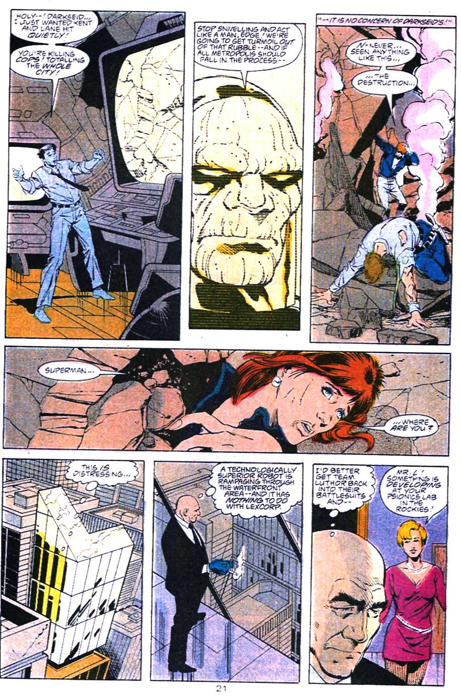 Read online Adventures of Superman (1987) comic -  Issue #456 - 21