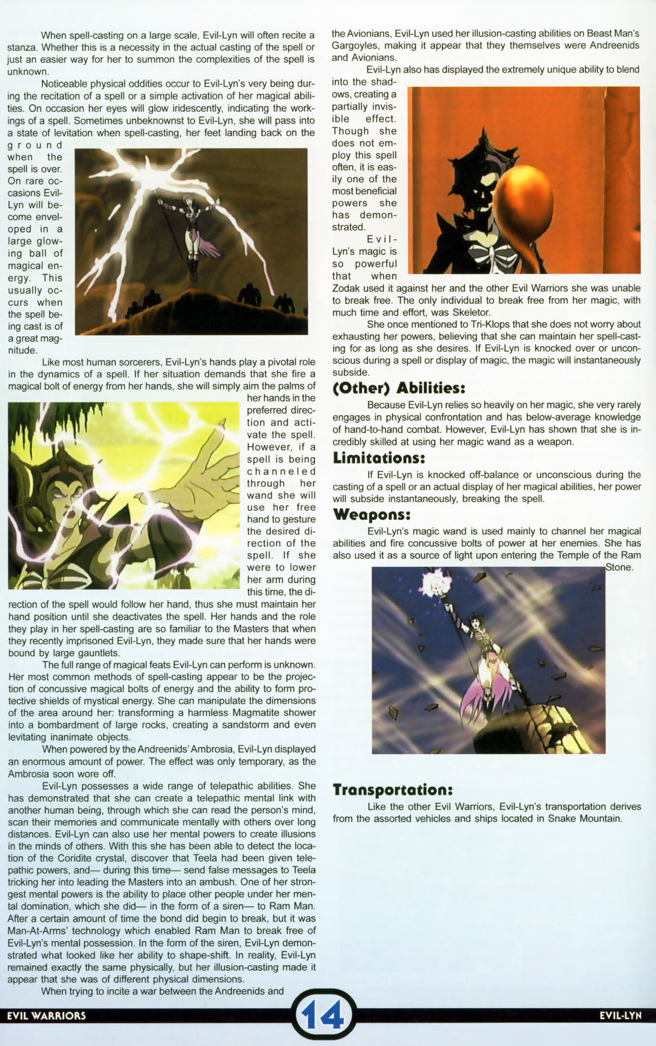 Read online Masters of the Universe Encyclopedia comic -  Issue # Full - 16