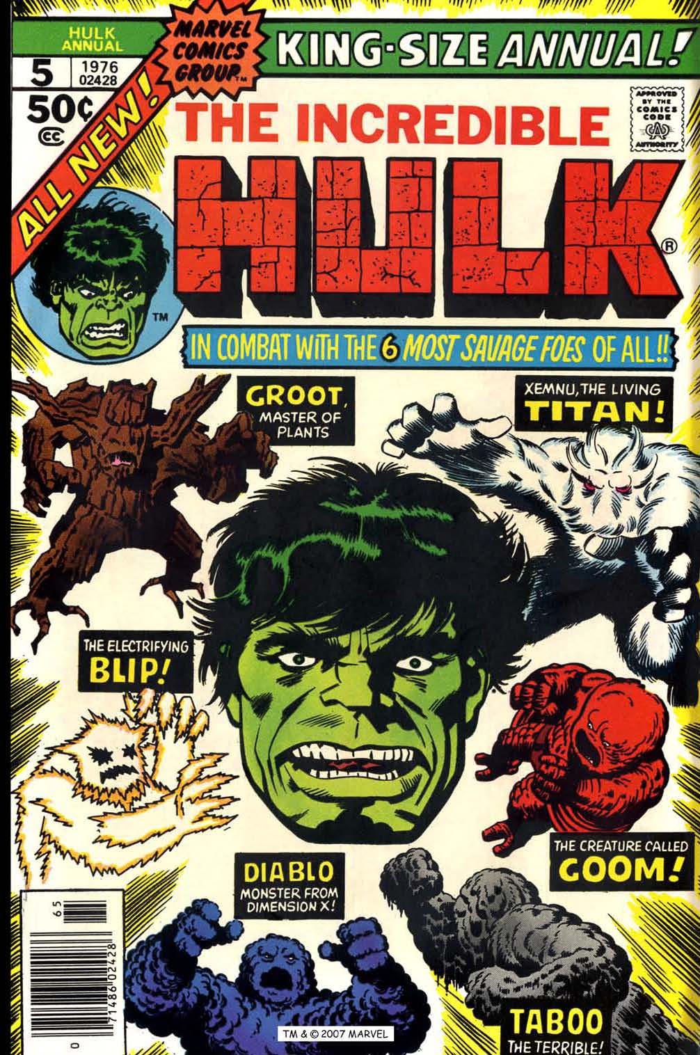 Read online The Incredible Hulk (1968) comic -  Issue # _Annual 1976 - 1