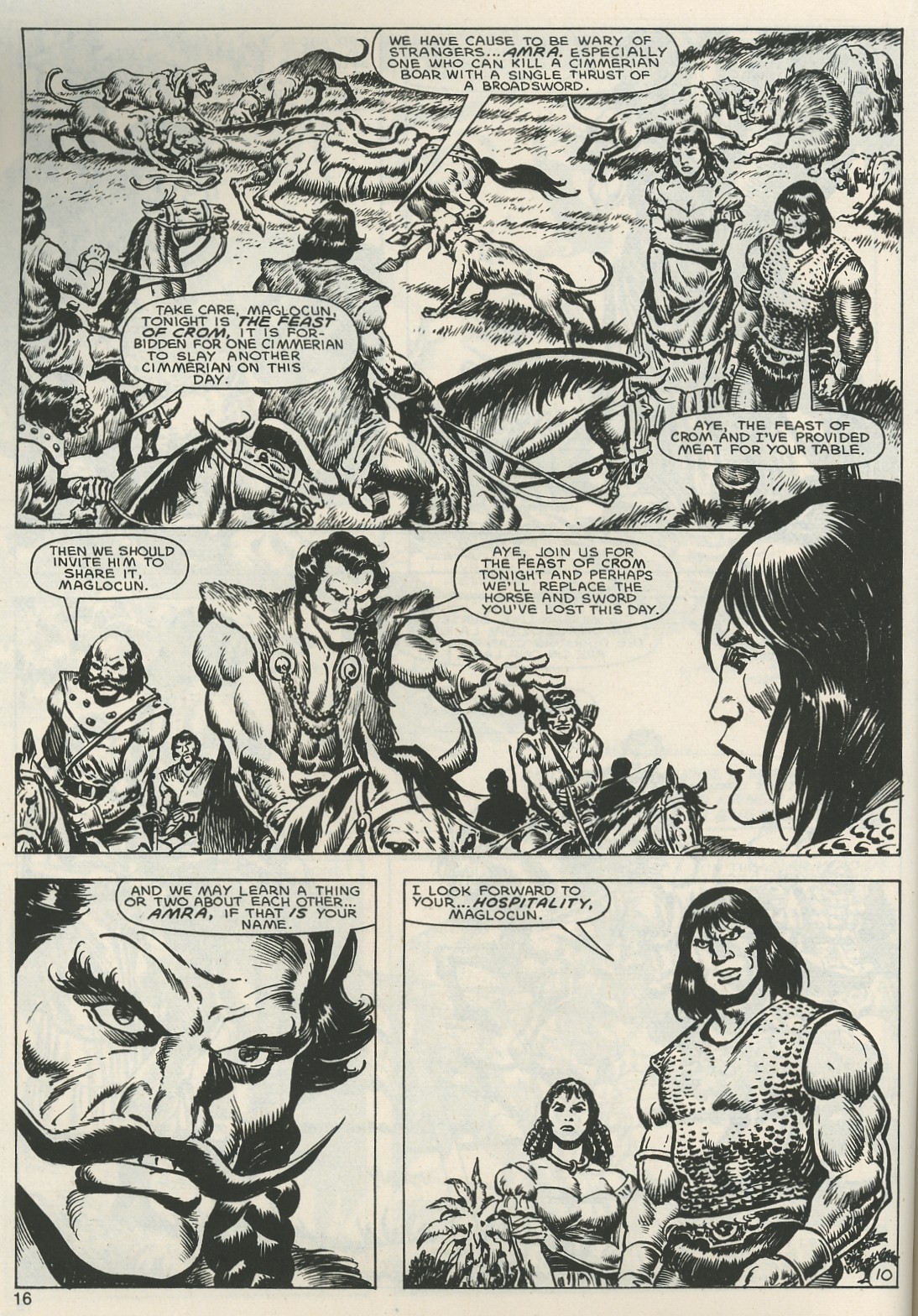 Read online The Savage Sword Of Conan comic -  Issue #119 - 16