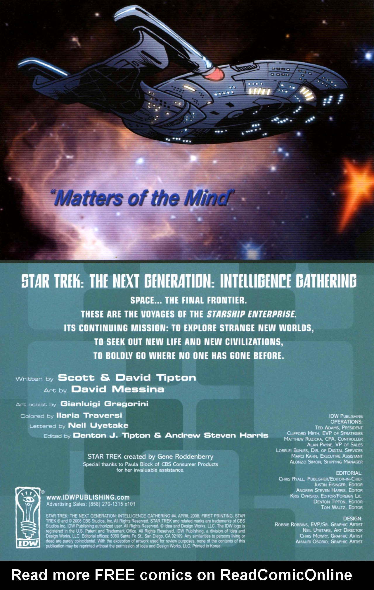 Star Trek: The Next Generation: Intelligence Gathering Issue #4 #4 - English 2