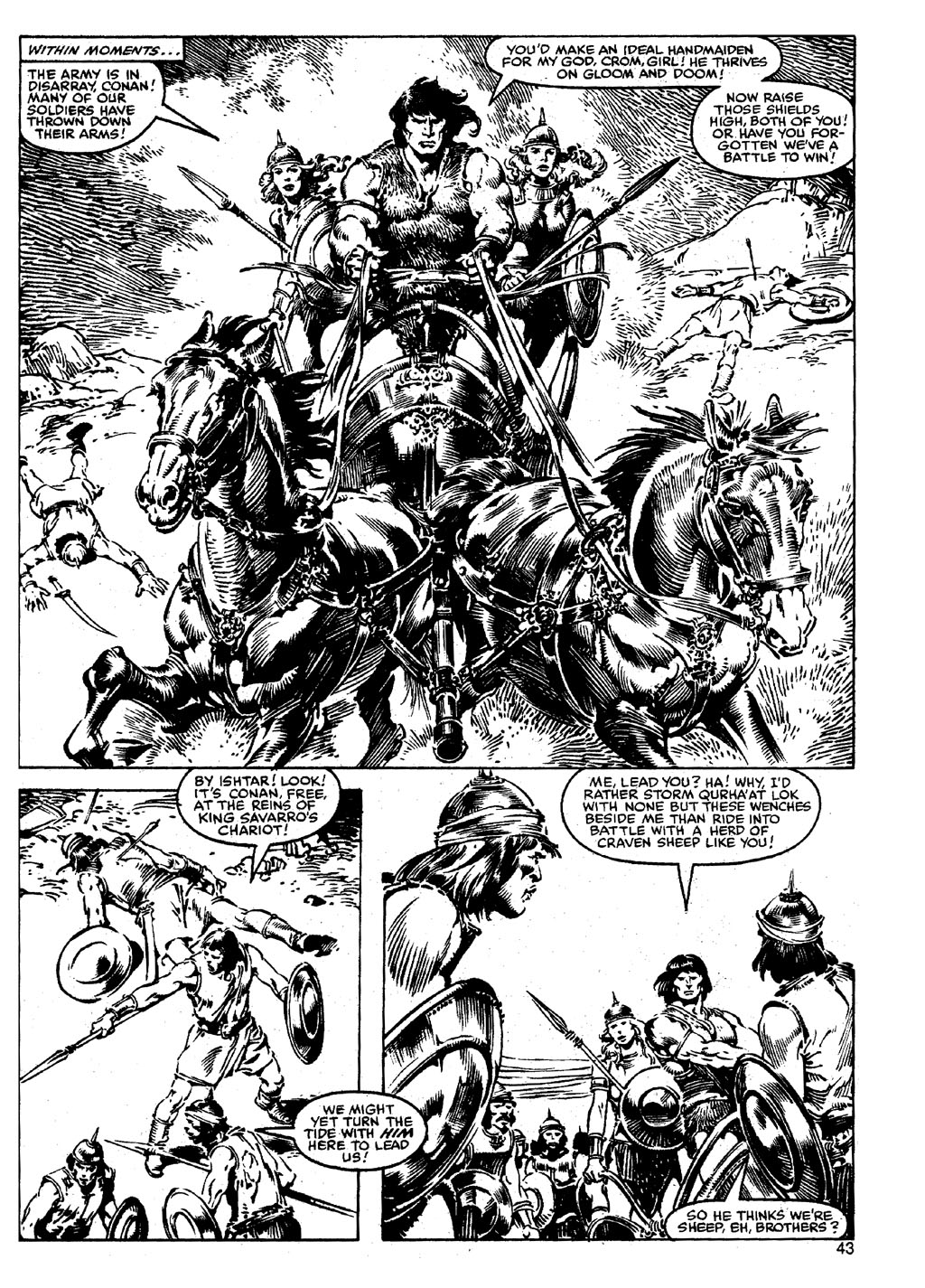 Read online The Savage Sword Of Conan comic -  Issue #90 - 42
