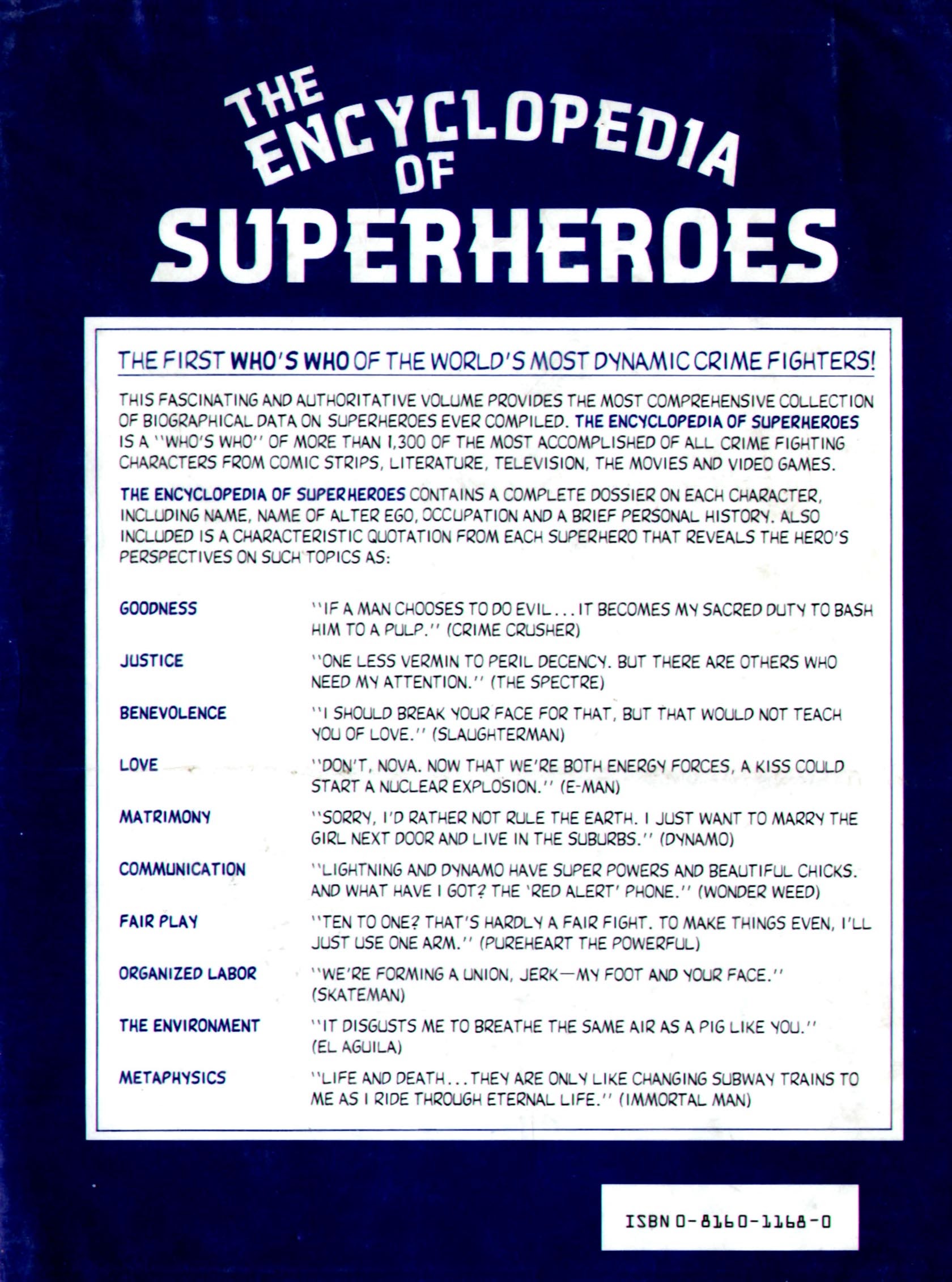Read online The Encyclopedia of Superheroes comic -  Issue # TPB (Part 5) - 86