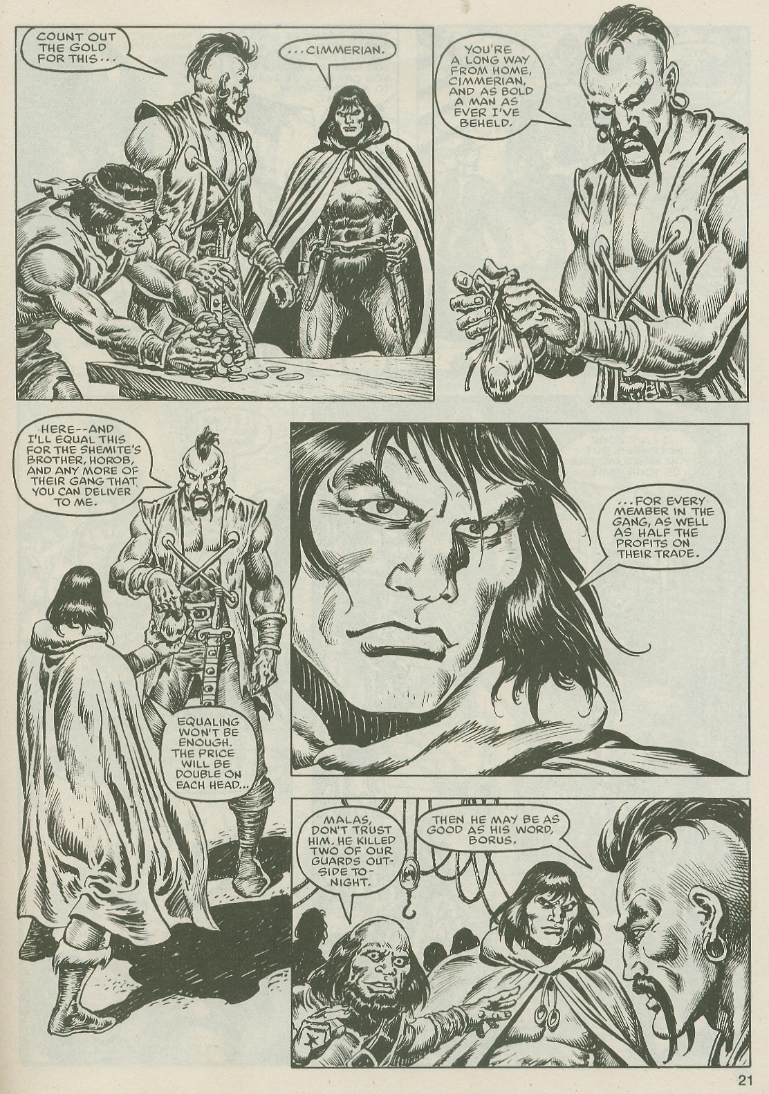 Read online The Savage Sword Of Conan comic -  Issue #122 - 21