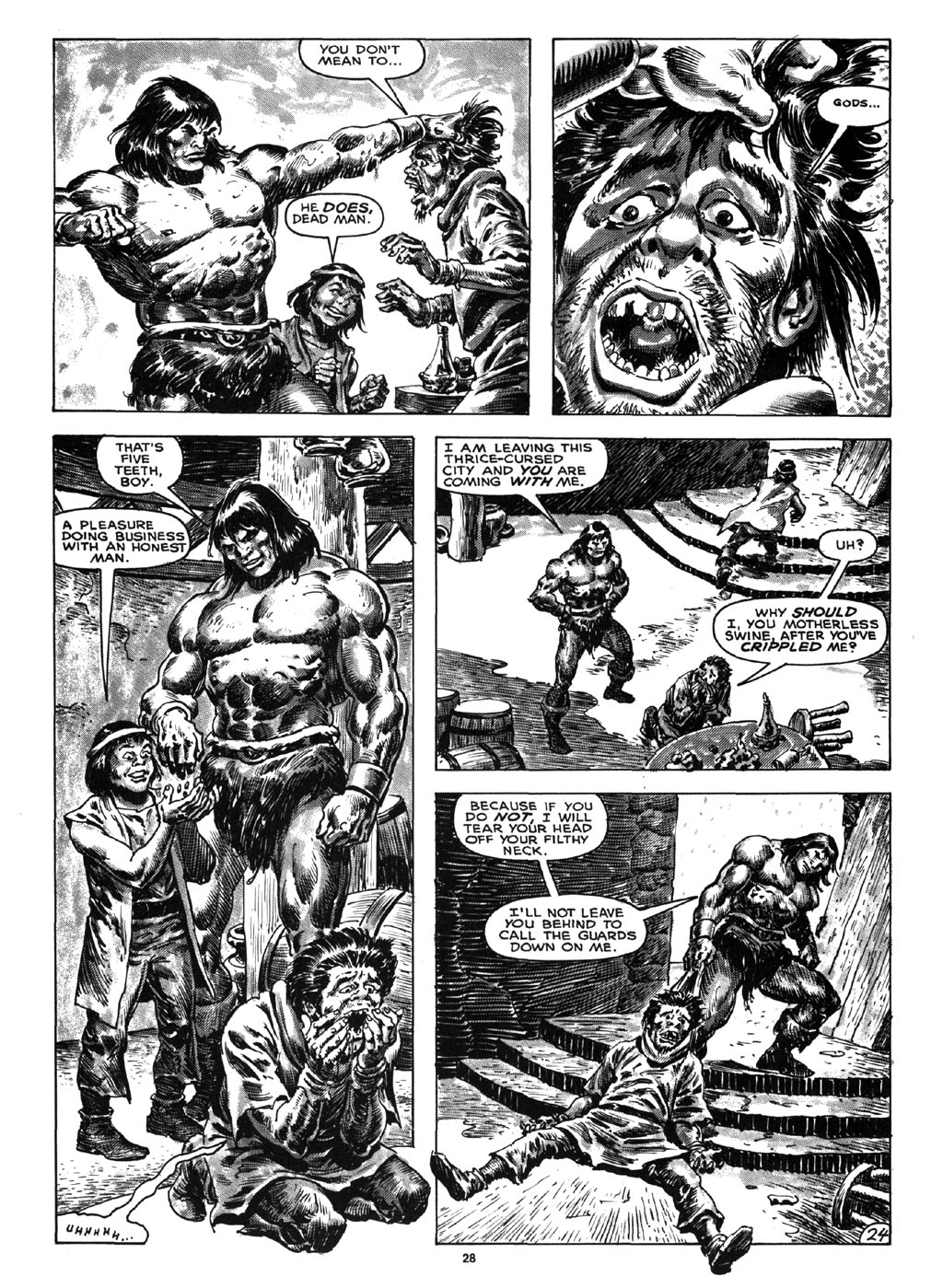 Read online The Savage Sword Of Conan comic -  Issue #164 - 26
