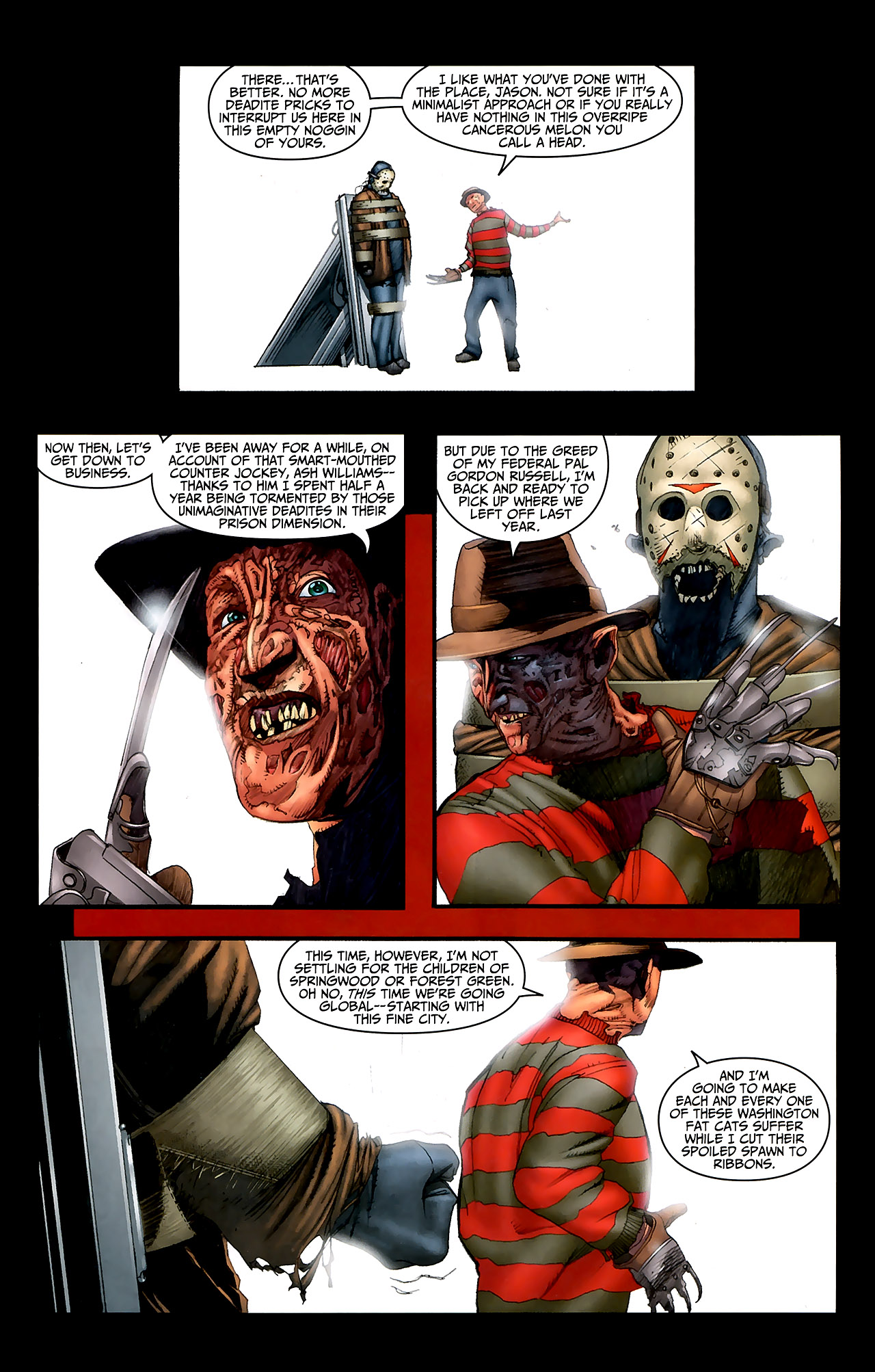 Freddy vs. Jason vs. Ash: The Nightmare Warriors Issue #3 #3 - English 10