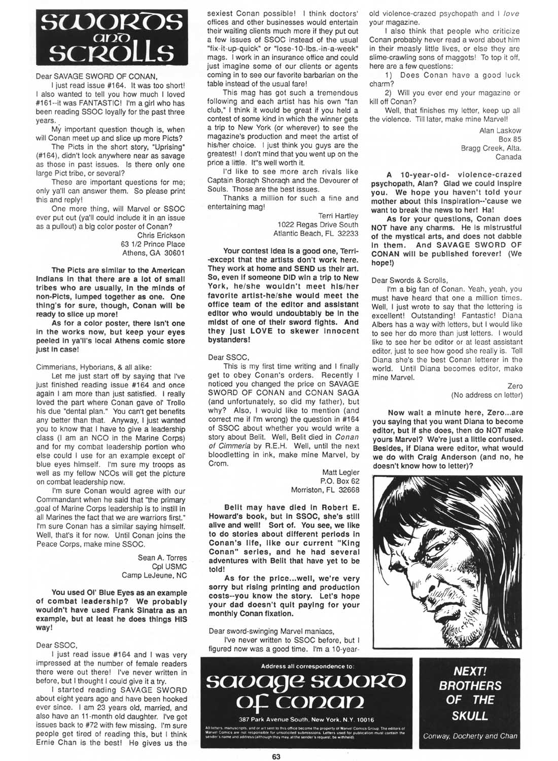 The Savage Sword Of Conan issue 168 - Page 63