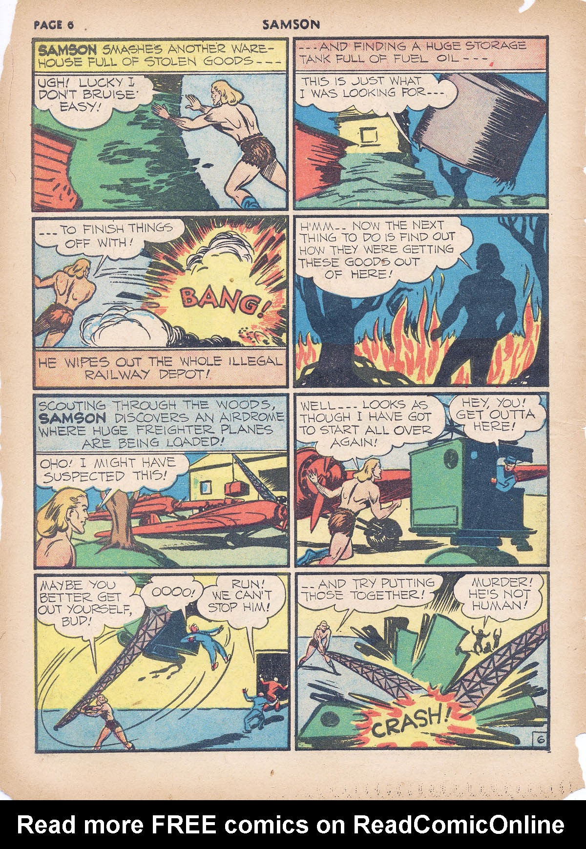 Read online Samson (1940) comic -  Issue #4 - 8