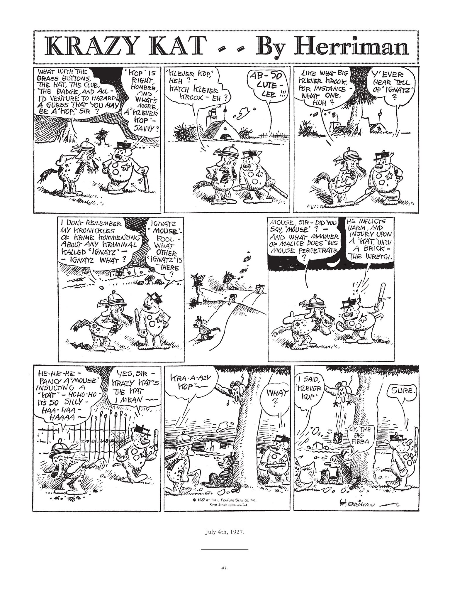 Read online Krazy & Ignatz comic -  Issue # TPB 5 - 41