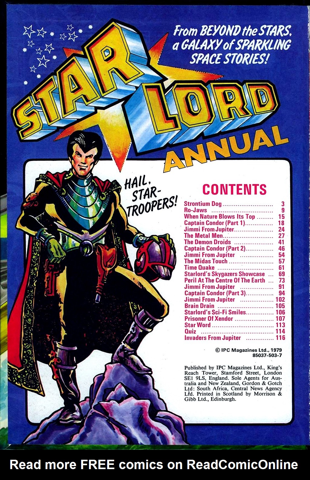 Read online Starlord comic -  Issue # Annual 1980 - 2