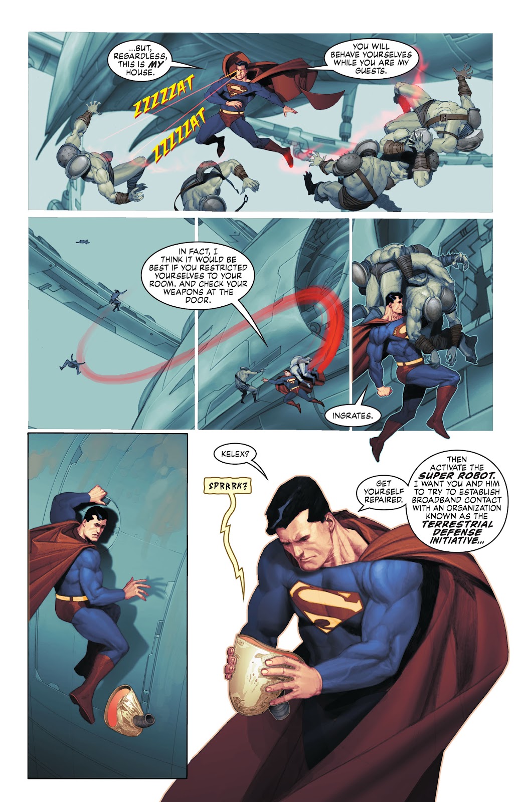 Superman and Batman Vs. Aliens and Predator issue 2 - Page 17