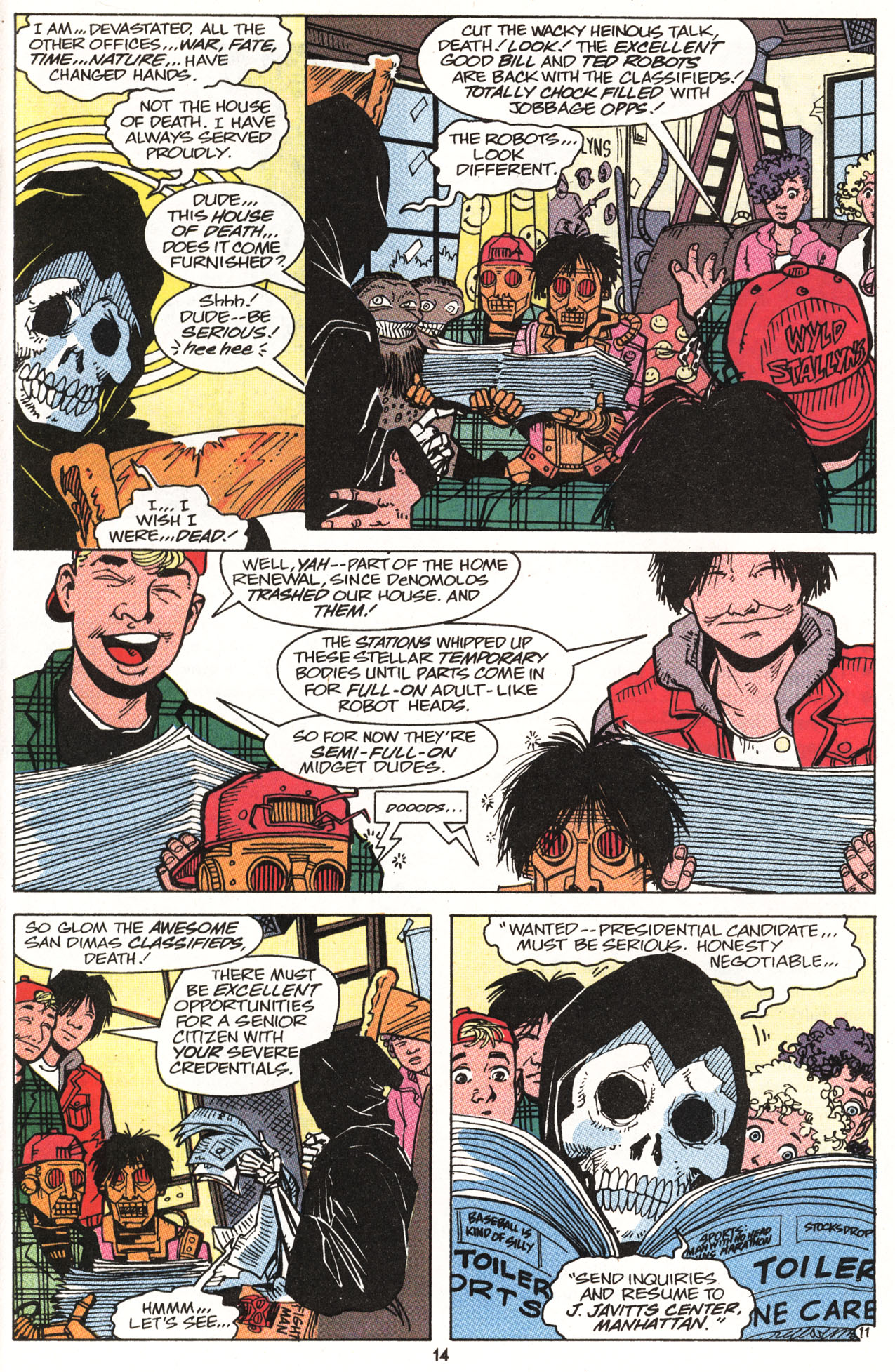 Read online Bill & Ted's Excellent Comic Book comic -  Issue #9 - 16