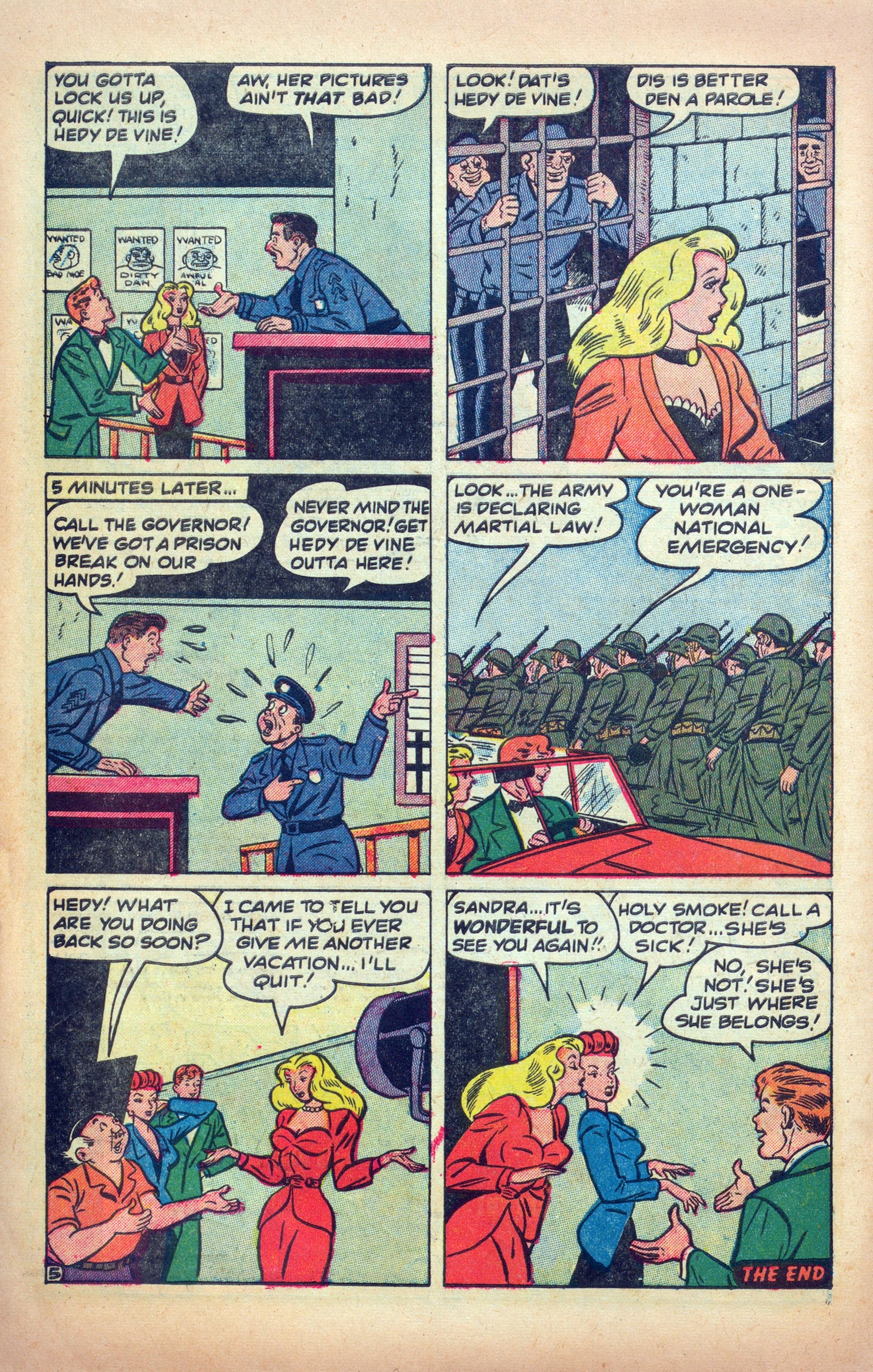 Read online Hedy Of Hollywood Comics comic -  Issue #49 - 32