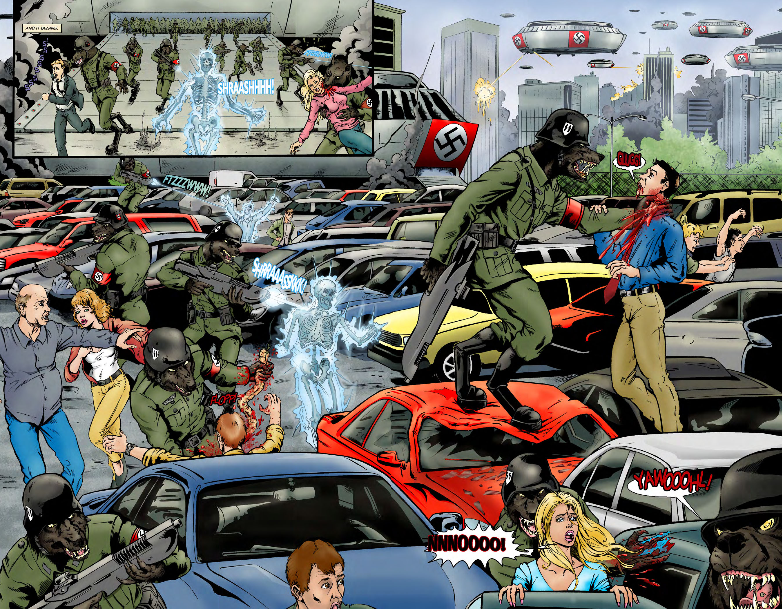 Read online Nazi Werewolves from Outer Space comic -  Issue #1 - 4
