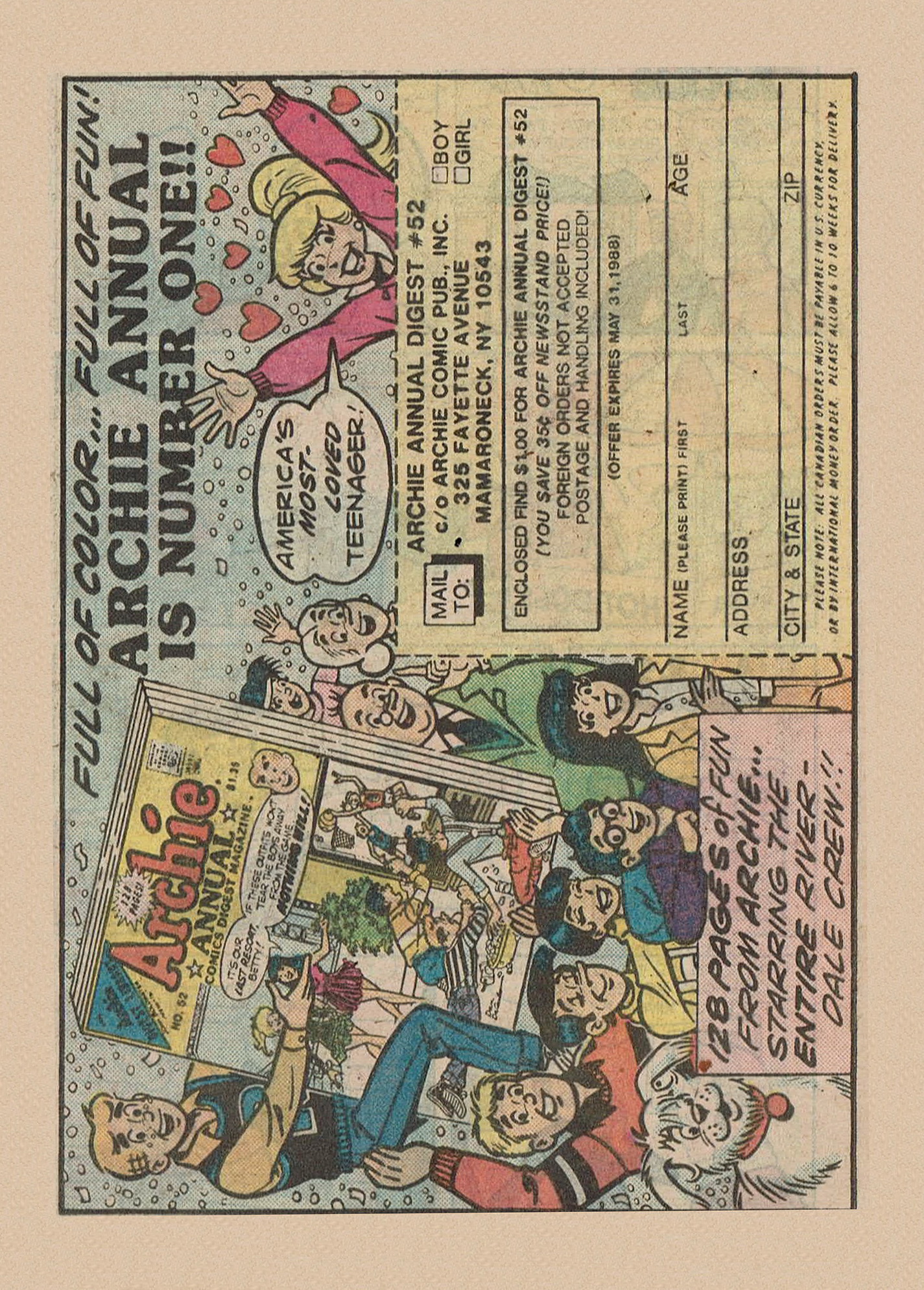 Read online Archie Annual Digest Magazine comic -  Issue #52 - 65