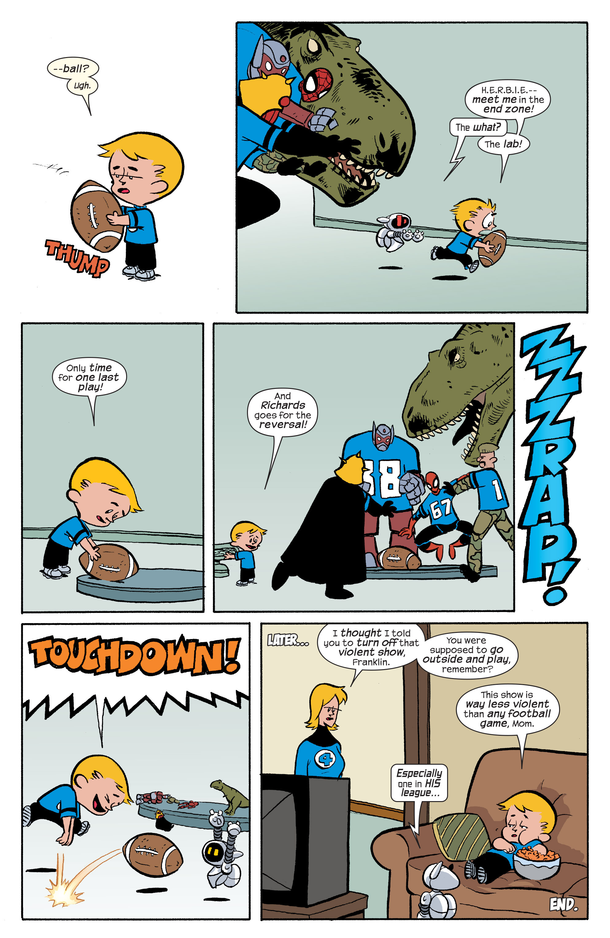 Read online Franklin Richards: Fall Football Fiasco! comic -  Issue # Full - 7