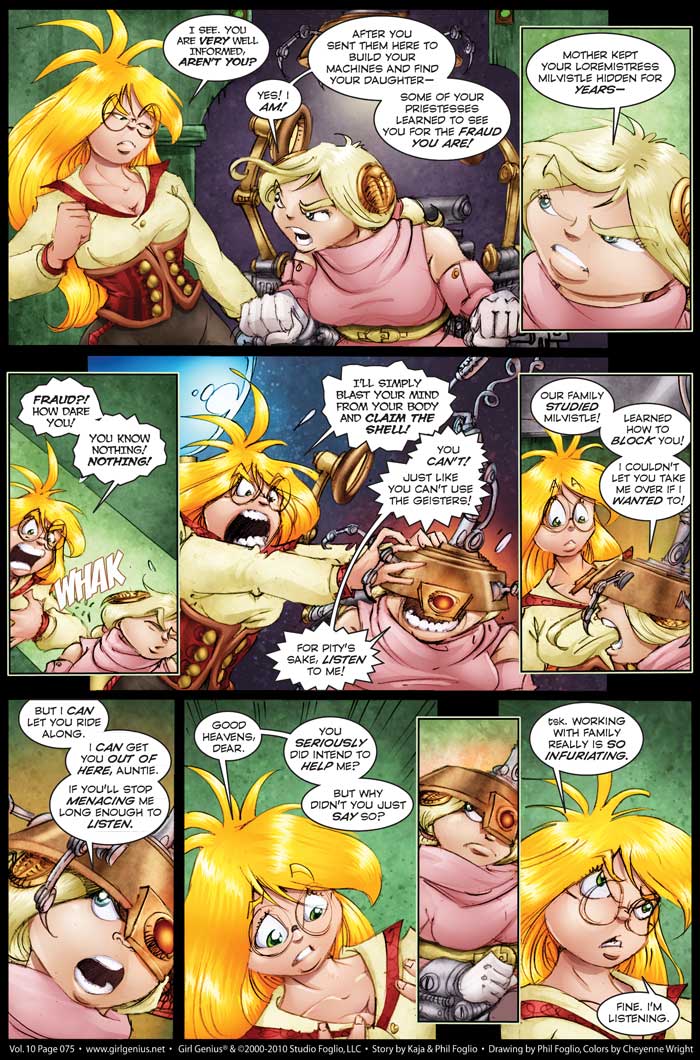 Read online Girl Genius (2002) comic -  Issue #10 - 76